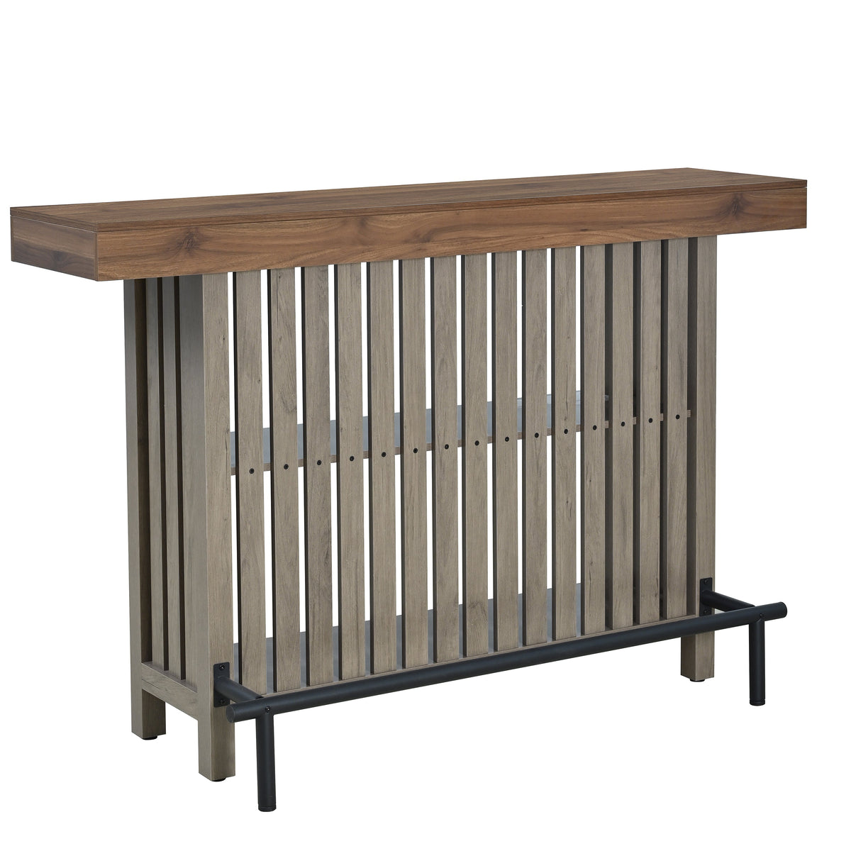 3-in-1 Sideboard Table with Wine Storage - Marble-Grain MDF, photo 10 of 10