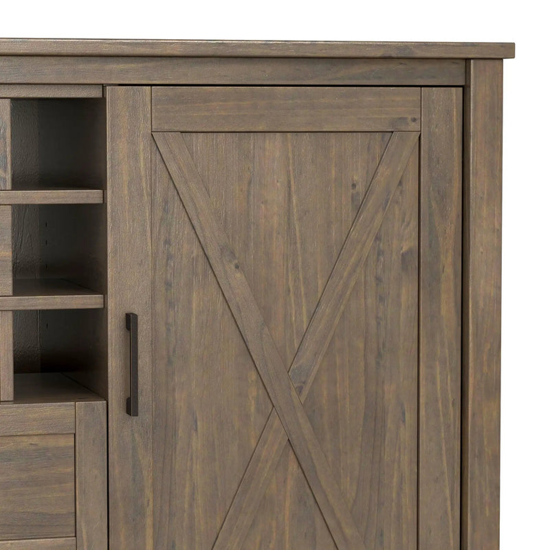 Ela - Sideboard With Wine Storage - Smoky Brown by HouseOfZazla