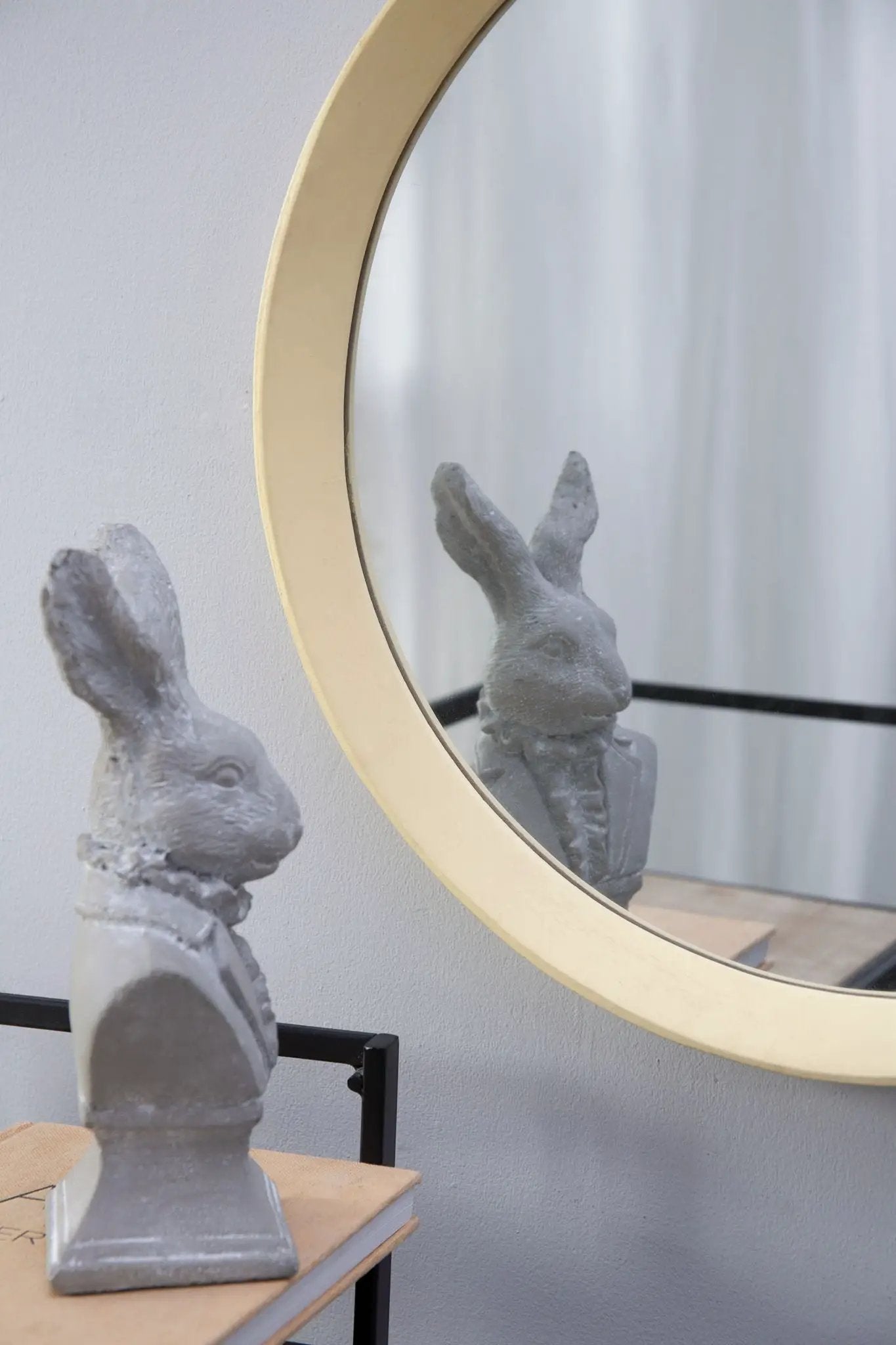 Transitional Decor Style Wall Mirror Decor With Frame For Bathroom by HouseOfZazla