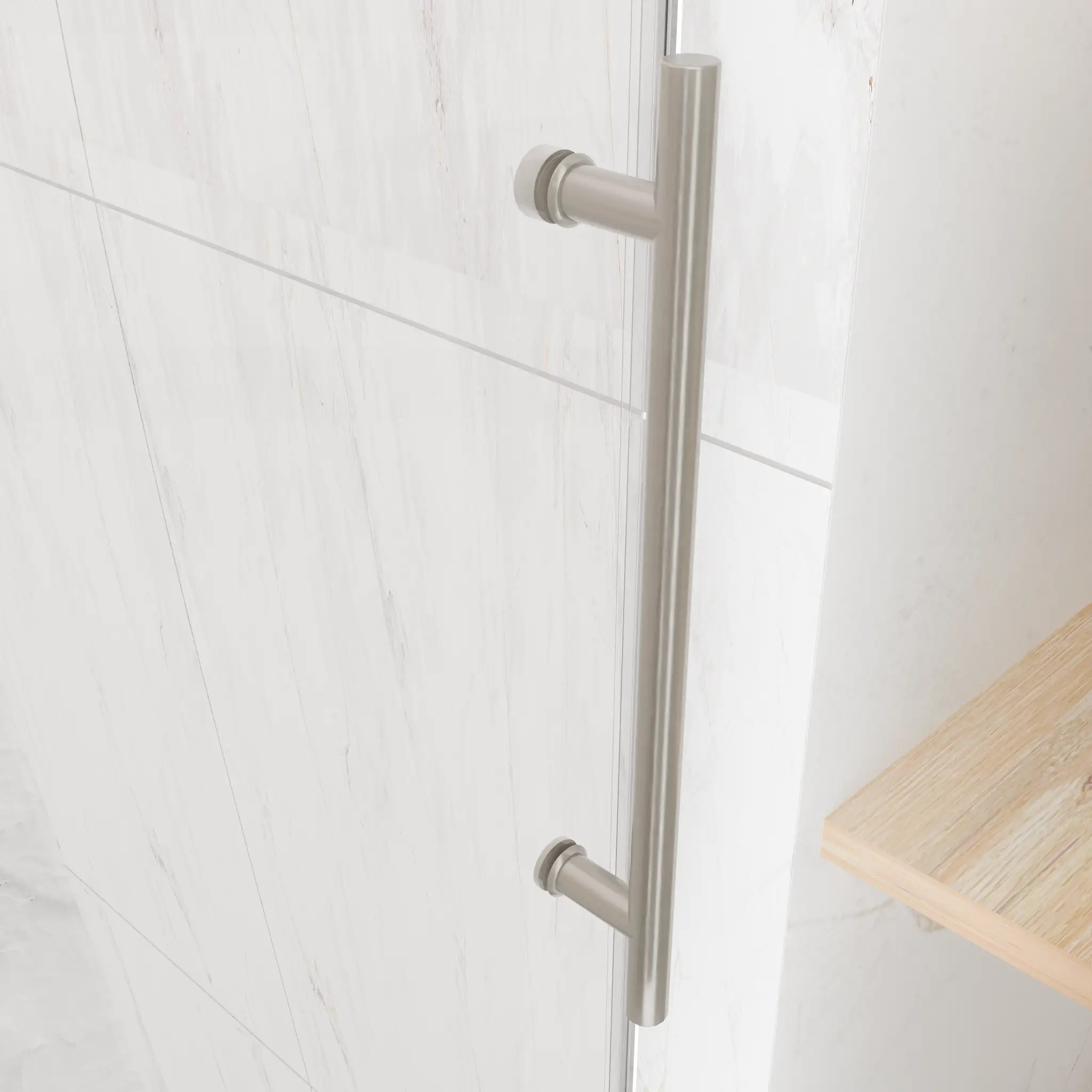 56-60"W x 76"H Frameless Sliding Shower Door by HouseOfZazla