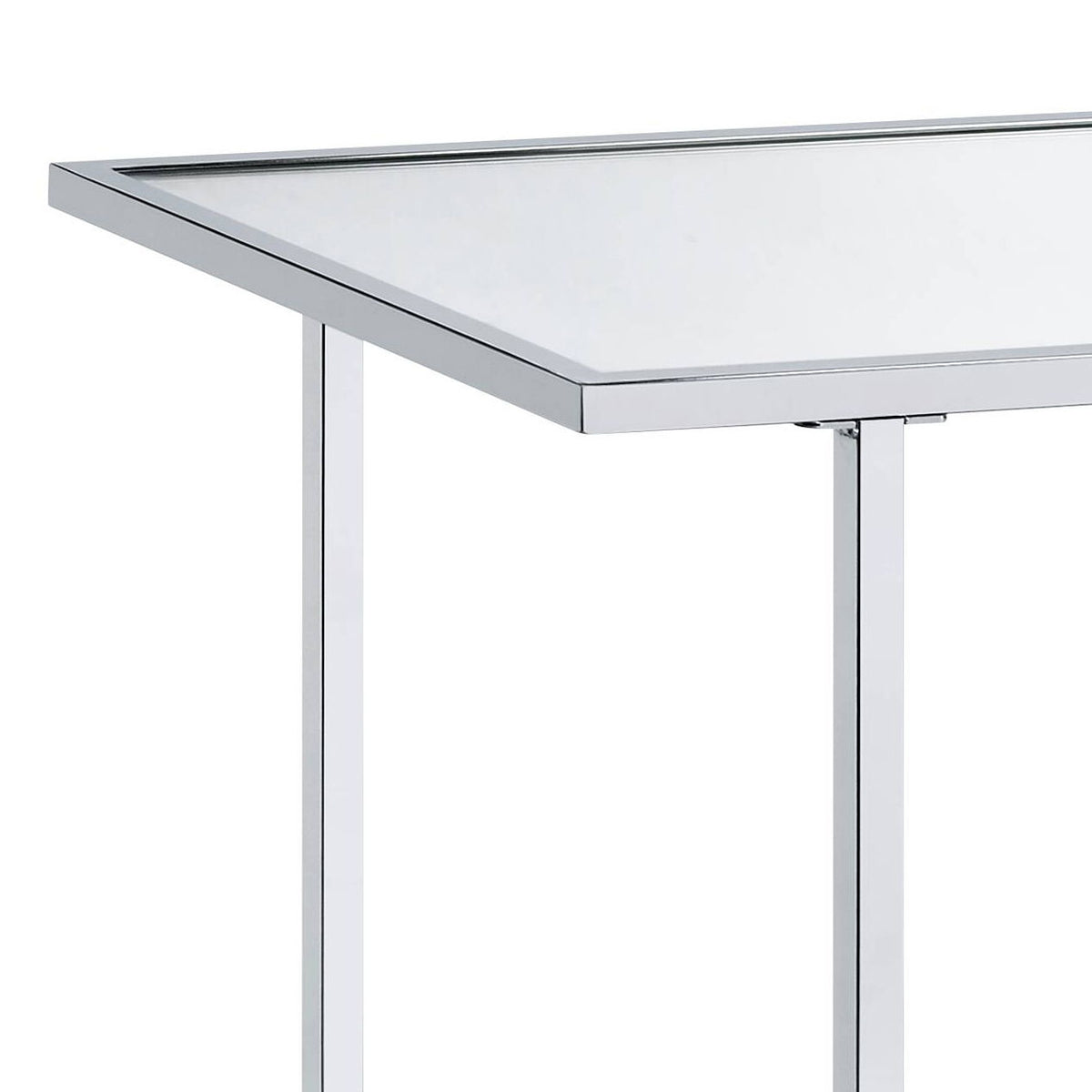 Mirrored Faux Marble Console Table with Metal Frame - Multi, photo 3 of 4