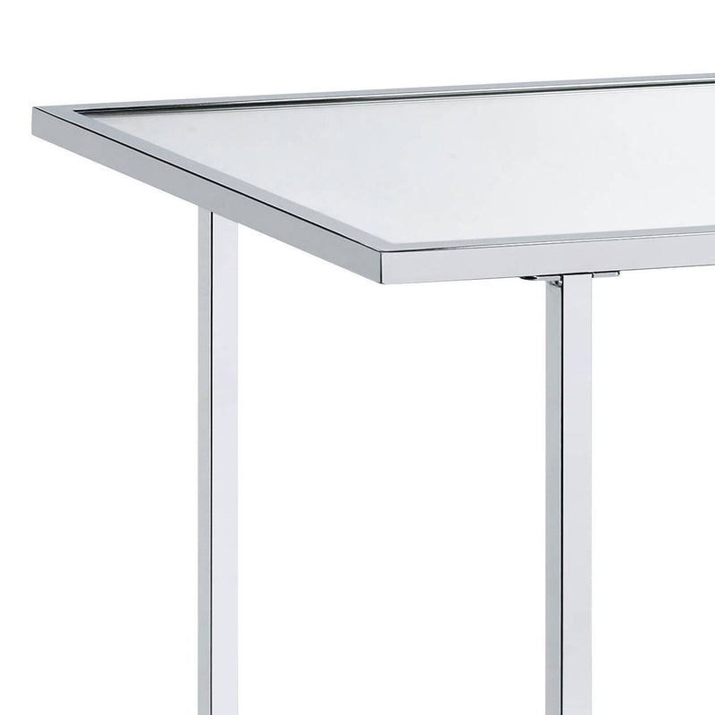 Mirrored Faux Marble Console Table with Metal Frame - Multi, photo 3 of 4