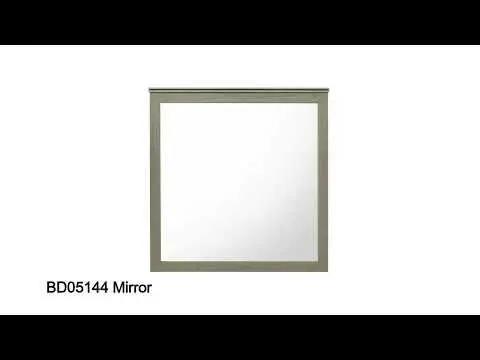 Joanna - Mirror - Weathered Gray by Unique Piece Furniture
