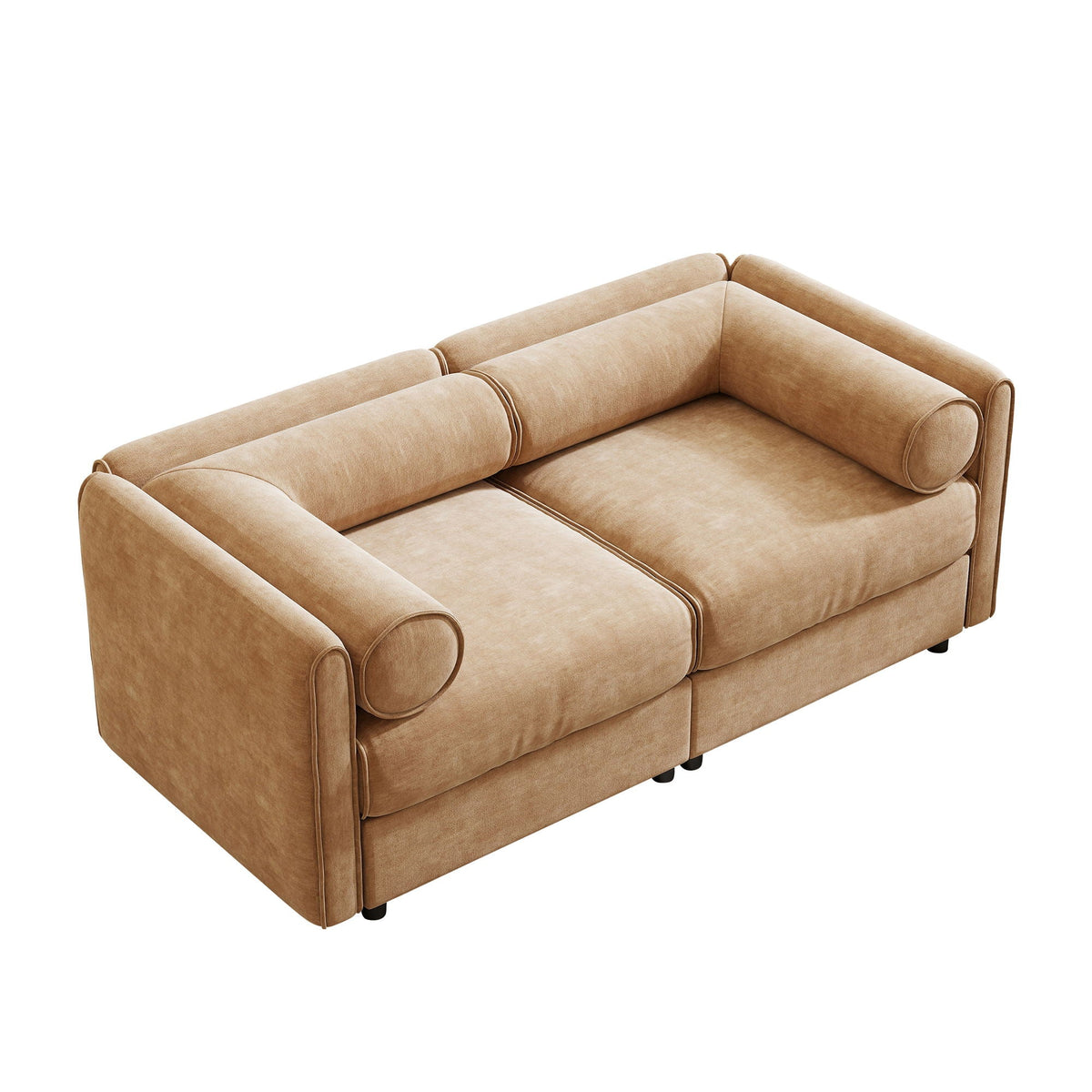 Stylish Sofa With Storage Seat And Cylindrical Backrest, photo 34 of 40