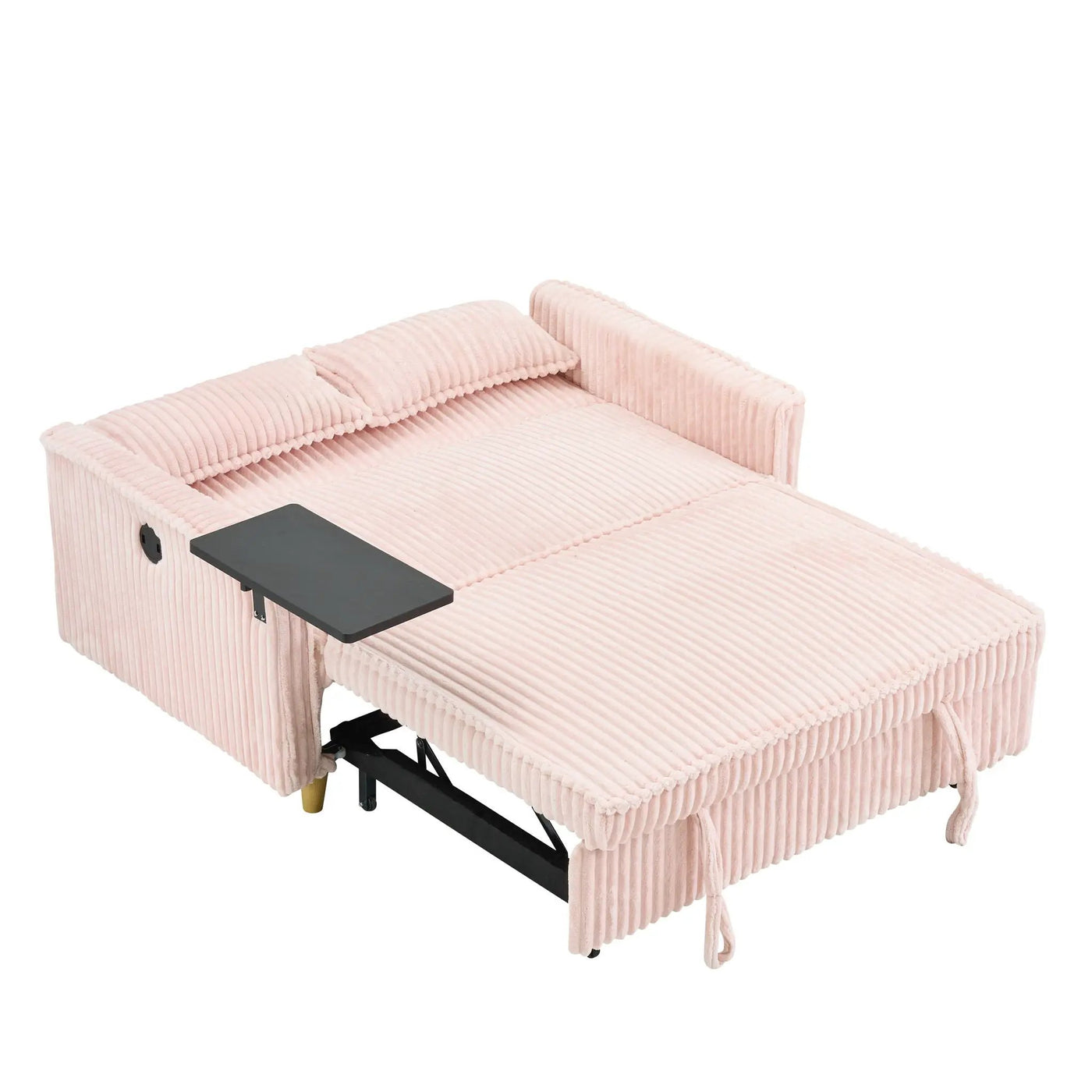 Pull Out Sofa With Movable Tabletop And USB Ports by HouseOfZazla