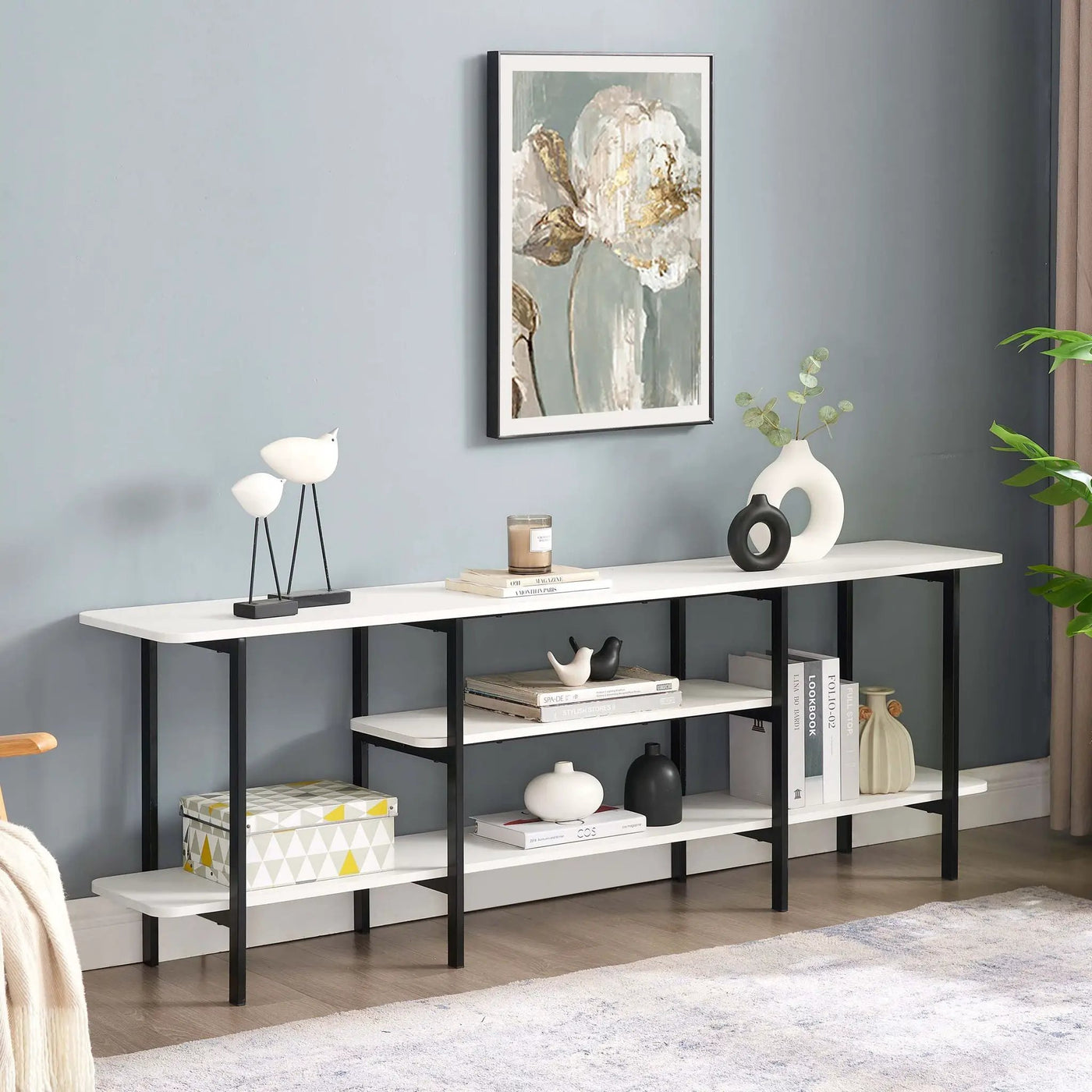 Celine - 3 Shelf Console Table by HouseOfZazla
