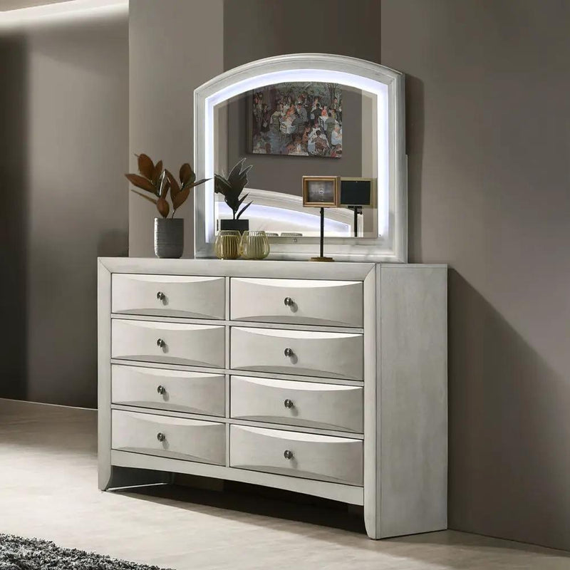 Ramondi - Mirror - Antique White by Unique Piece Furniture