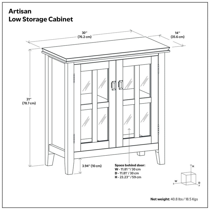 Artisan - Handcrafted Low Storage Cabinet by Unique Piece Furniture