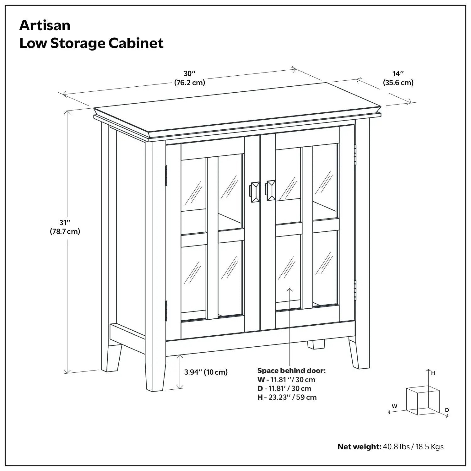 Artisan - Handcrafted Low Storage Cabinet by Unique Piece Furniture