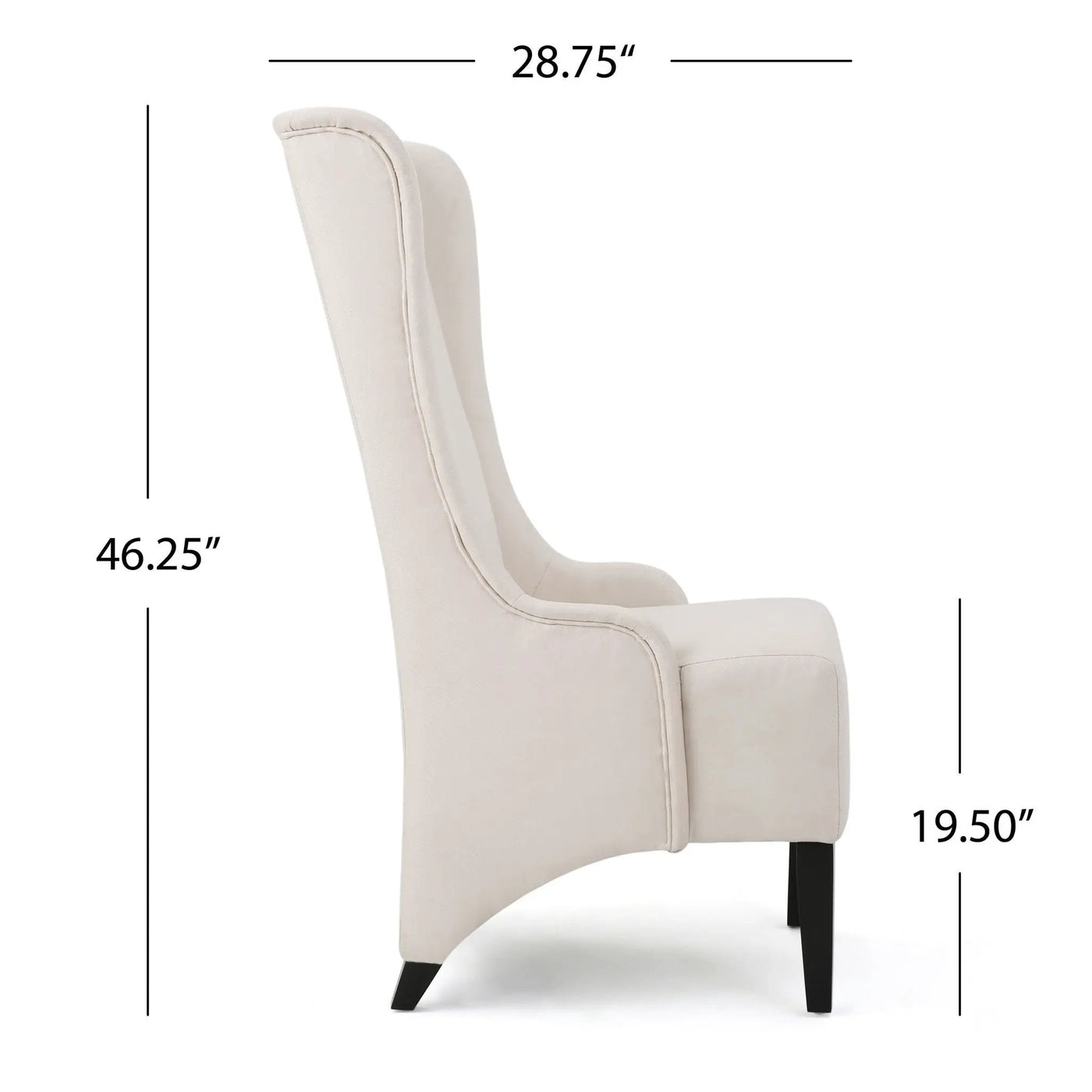 Alight Upholstered Dining Chair With High Back And Birch Wood Legs by HouseOfZazla
