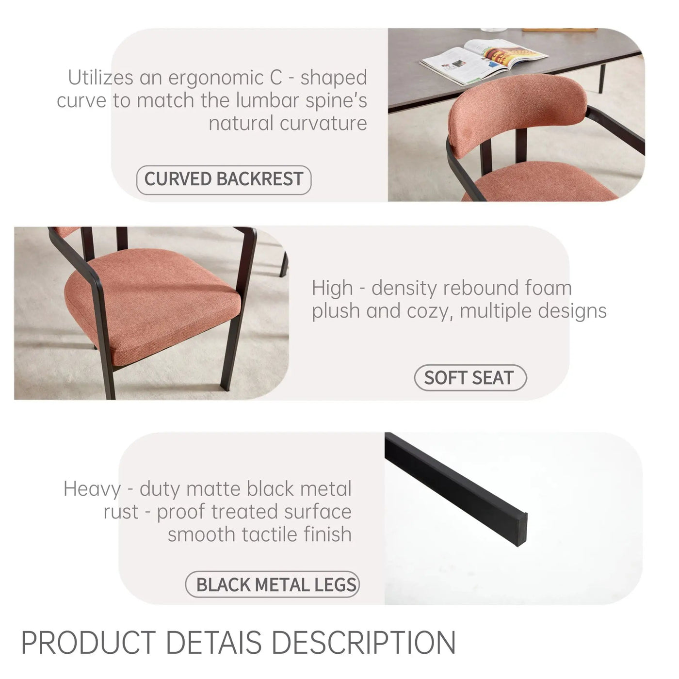 Dining Arm Chairs (Set of 2) by Unique Piece Furniture