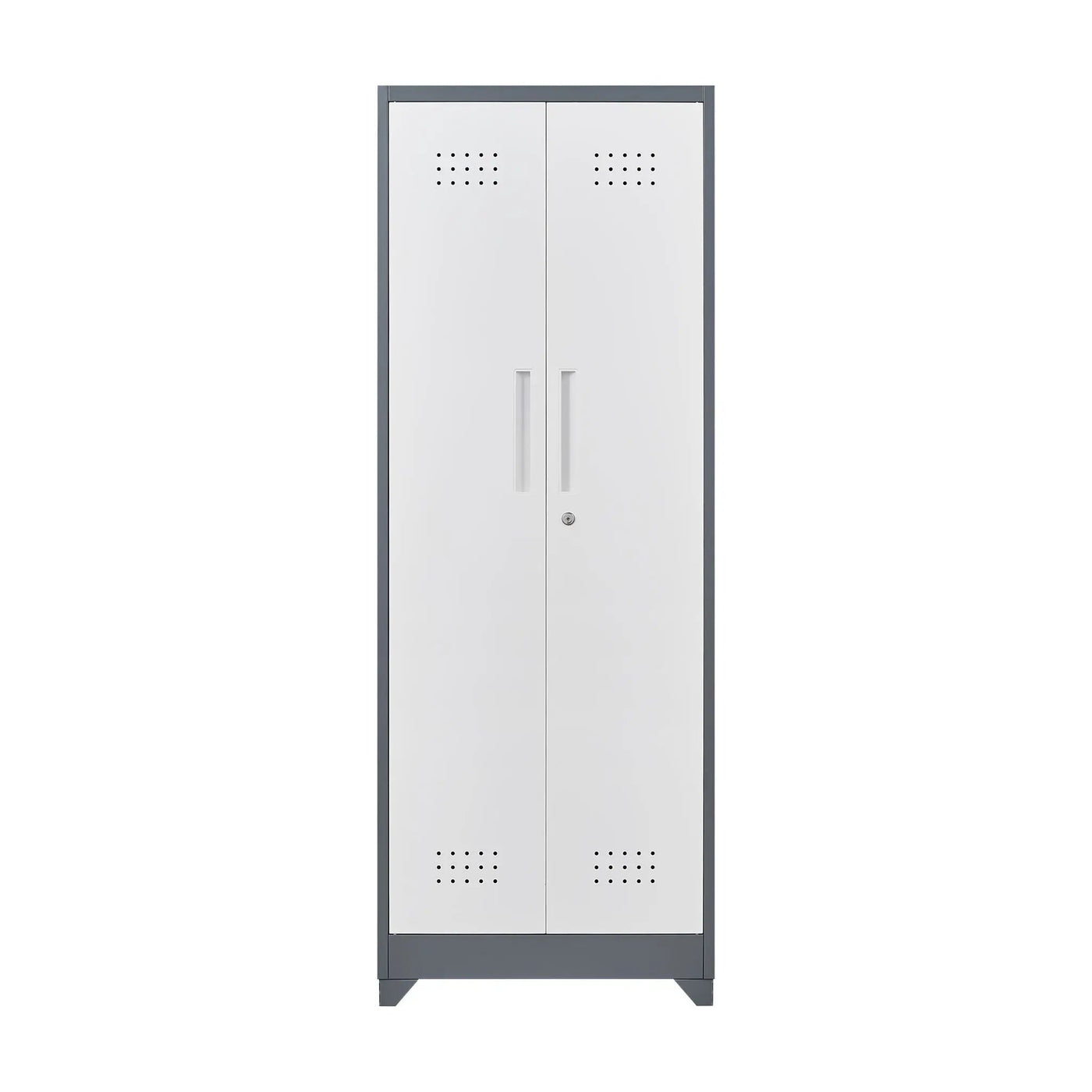 Lockers With Locking Doors, Adjustable Shelves, High Broom Tool Storage Cabinet by HouseOfZazla
