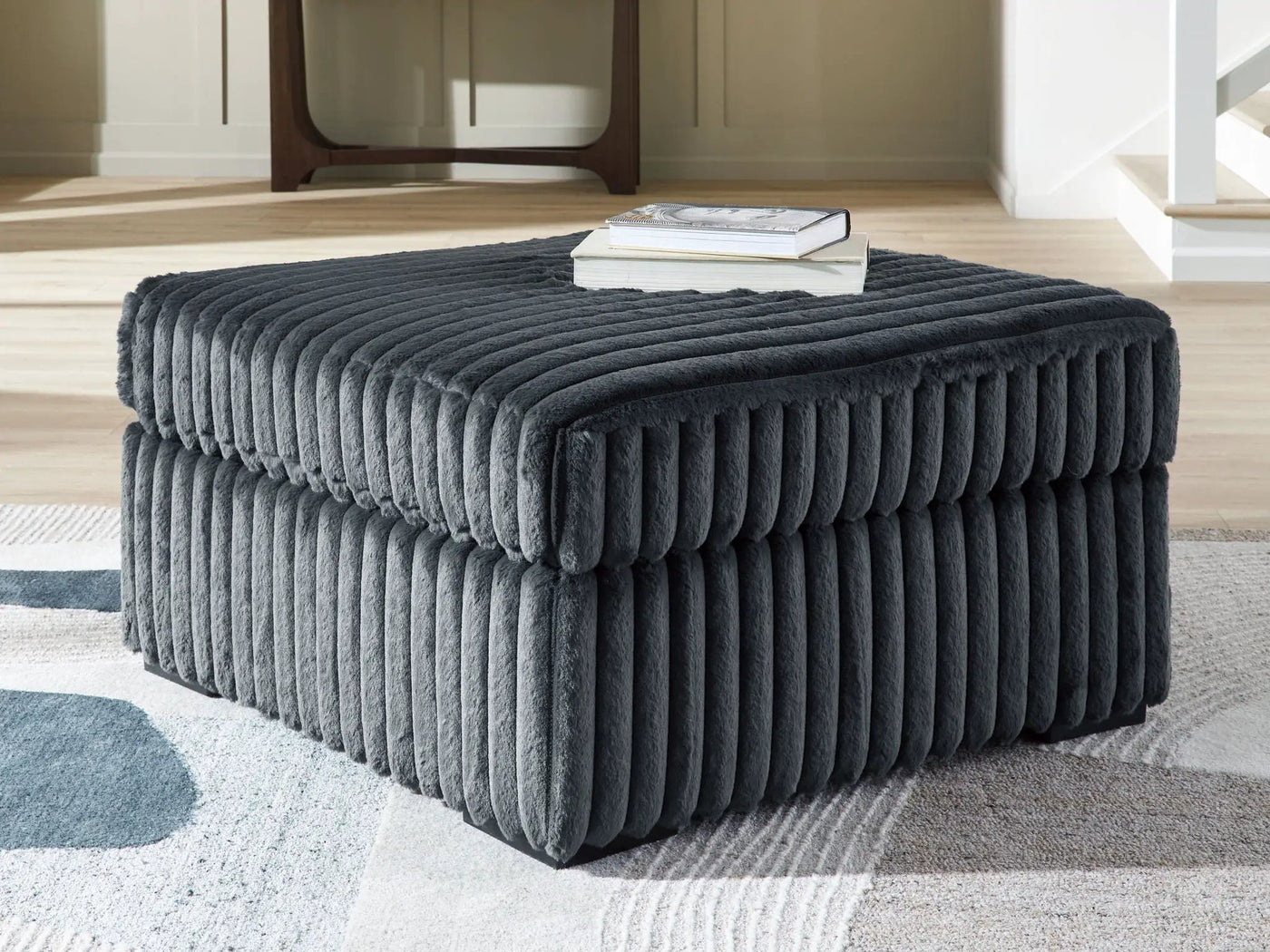 Midnight-Madness - Oversized Accent Ottoman by Unique Piece Furniture