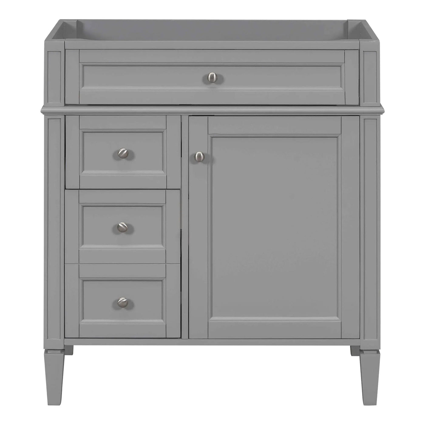 Bathroom Vanity With 2 Drawers and Tip-Out Storage Cabinet by HouseOfZazla
