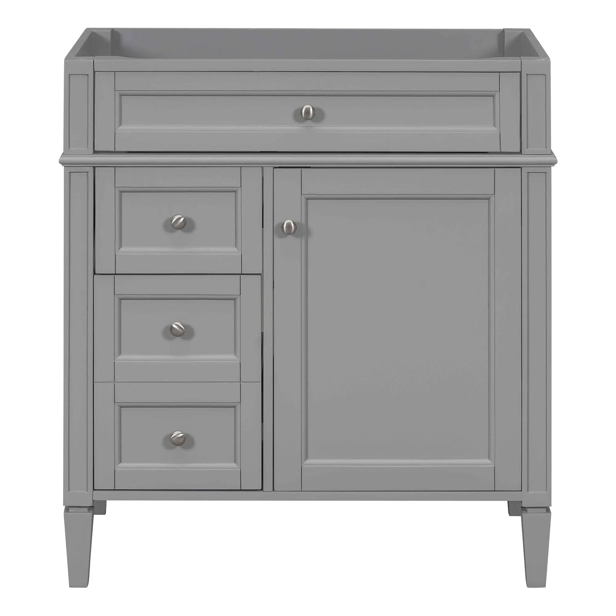 Bathroom Vanity With 2 Drawers And Tip-Out Drawer, Storage Cabinet