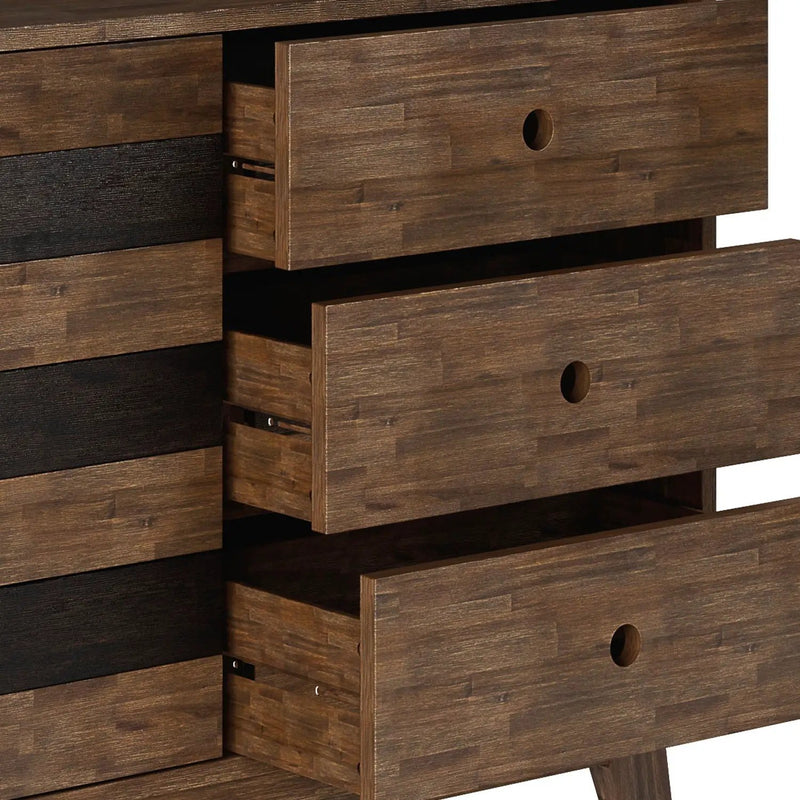 Clarkson - Medium Storage - Rustic Natural Aged Brown by HouseOfZazla
