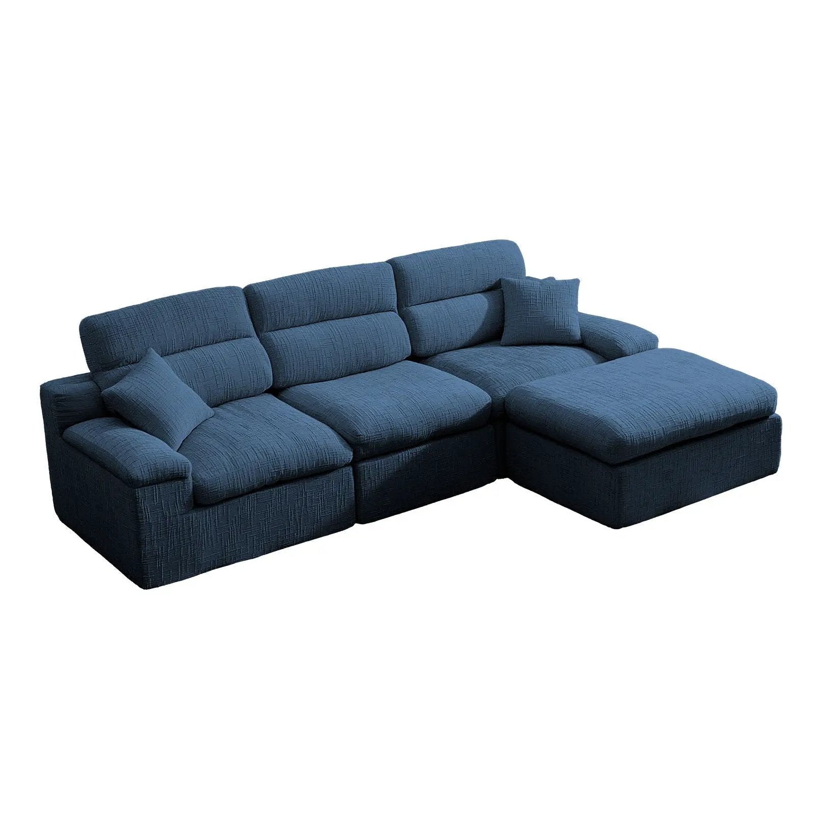 Corner Chaise Sofa With High Backrest by Unique Piece Furniture