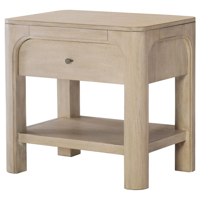 Solano 1-drawer Nightstand Bedside Table Weathered Mango by Unique Piece Furniture