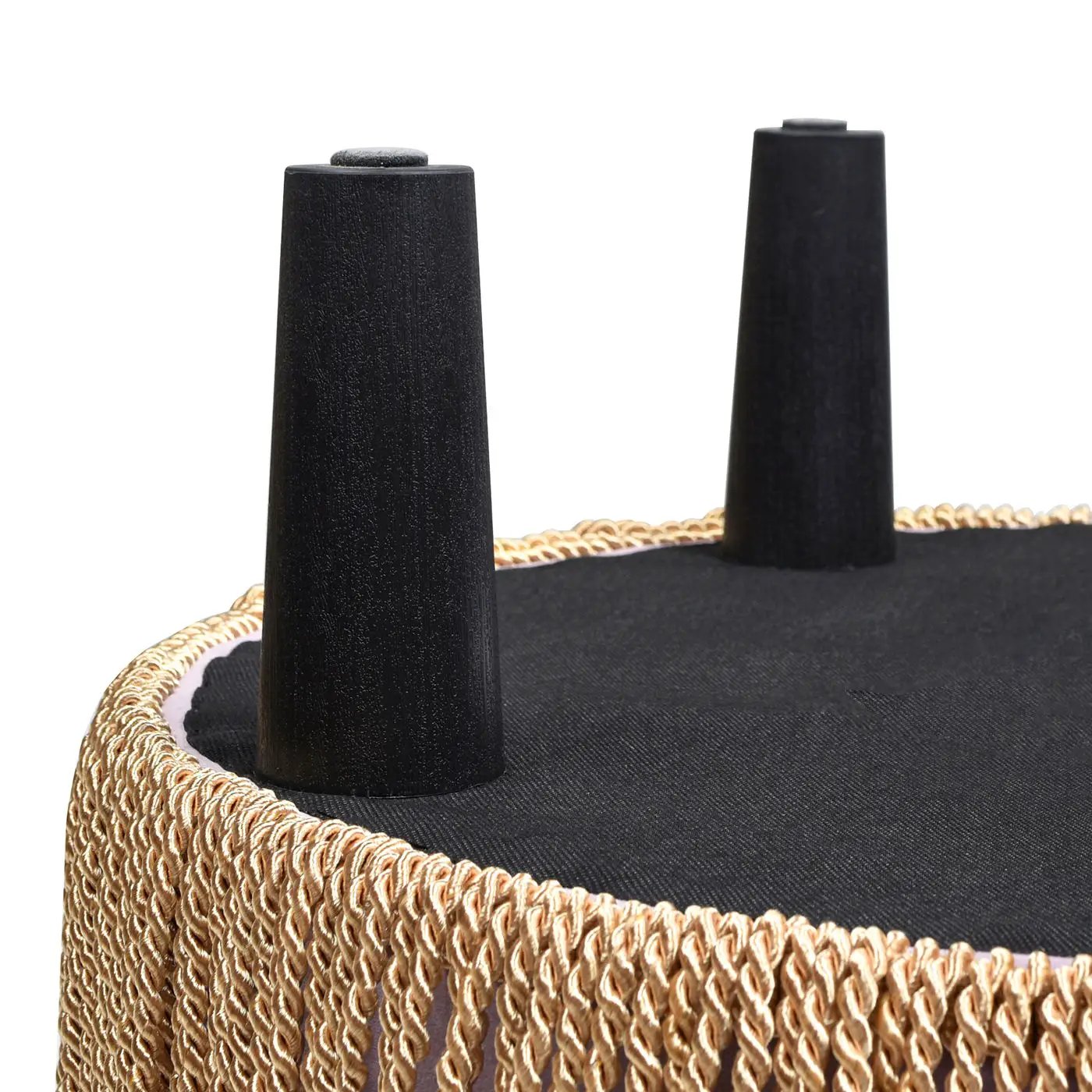 Yolanda - Round Upholstered Accent Ottoman by HouseOfZazla