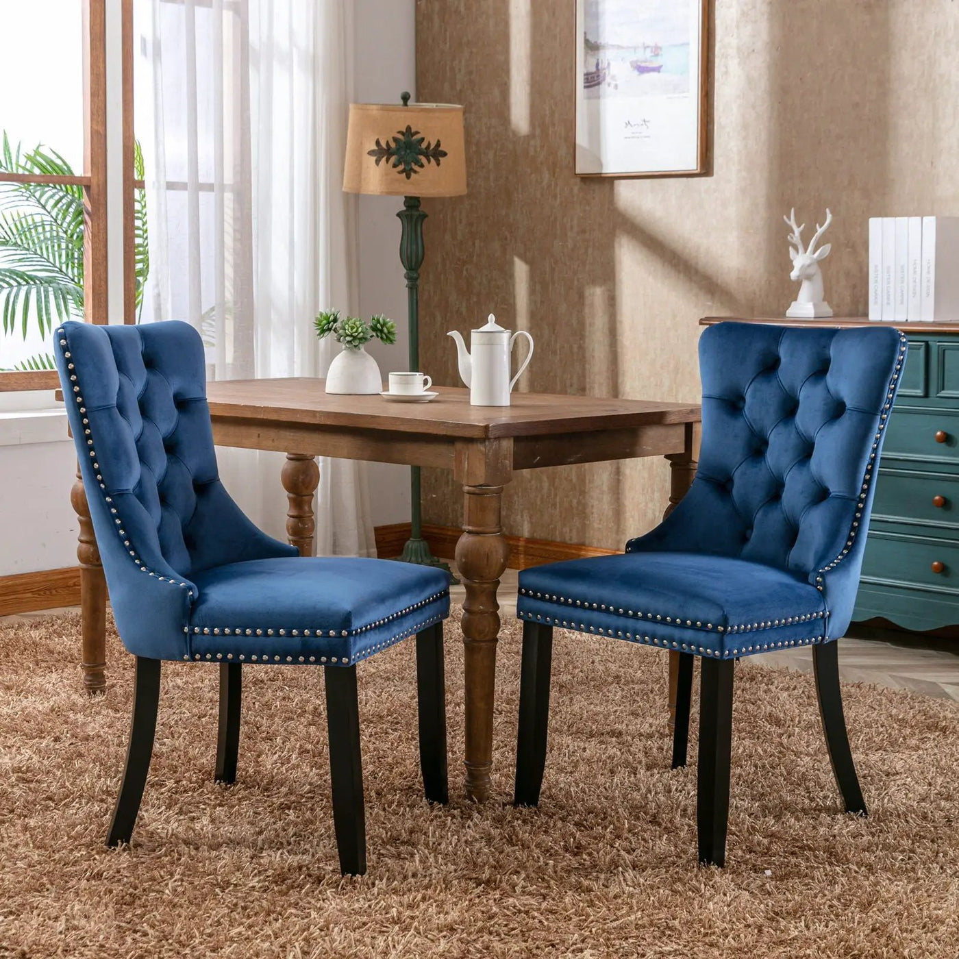 Nikki - High-End Tufted Dining Chair (Set of 2) by HouseOfZazla