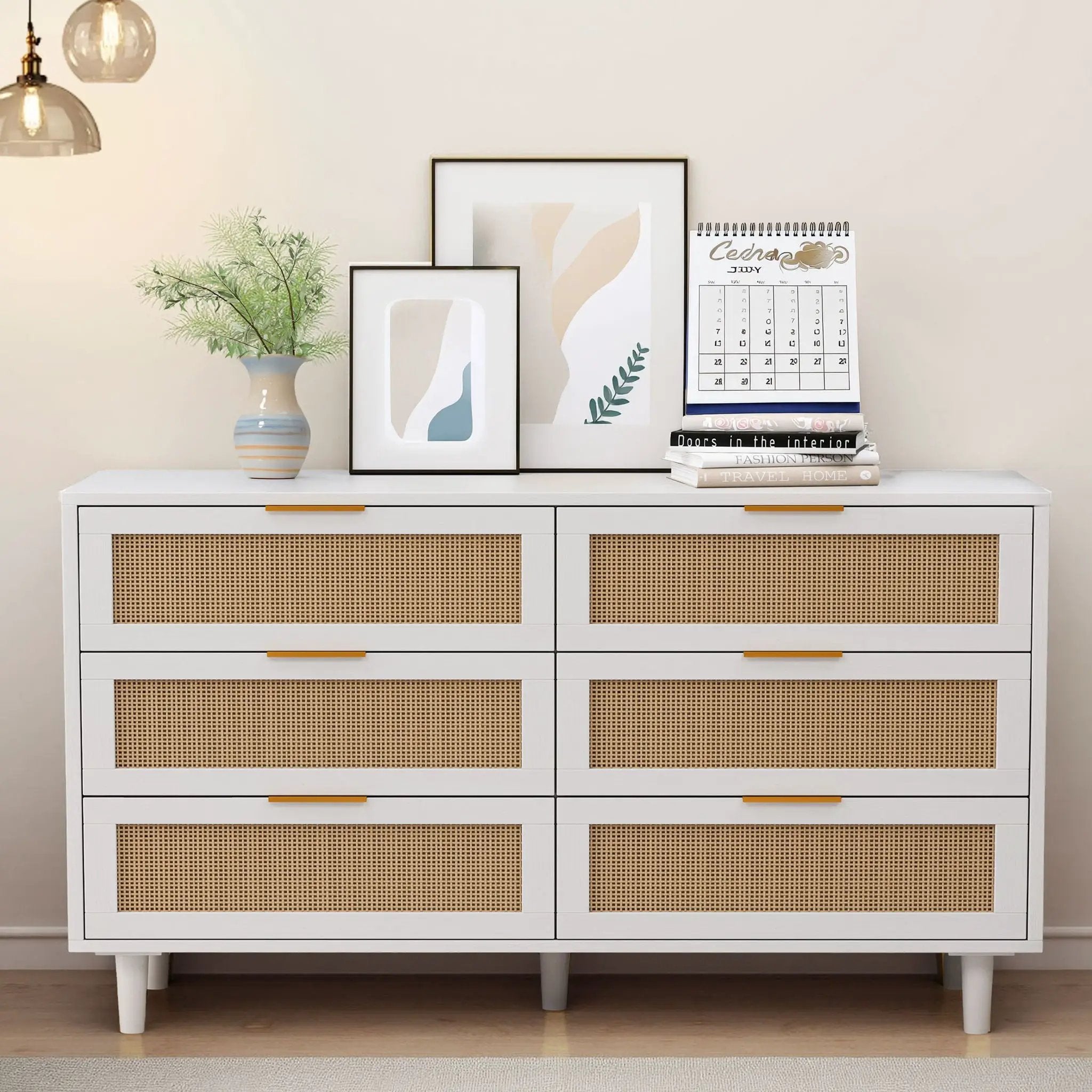 6 Drawer Storage Modern Cabinet For Bedroom by Unique Piece Furniture