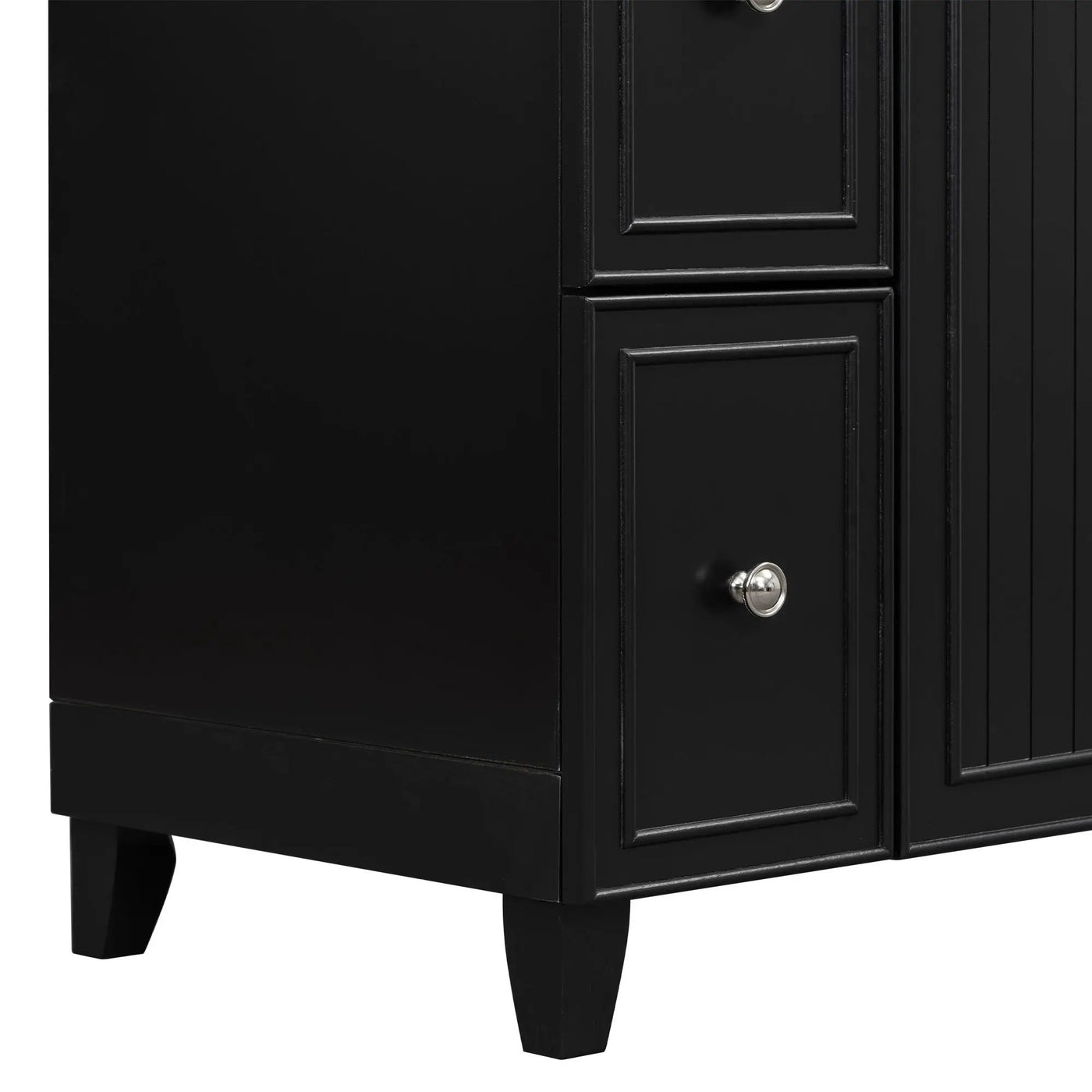 Transitional Style Bathroom Vanity Cabinet With Ceramic Sink by HouseOfZazla