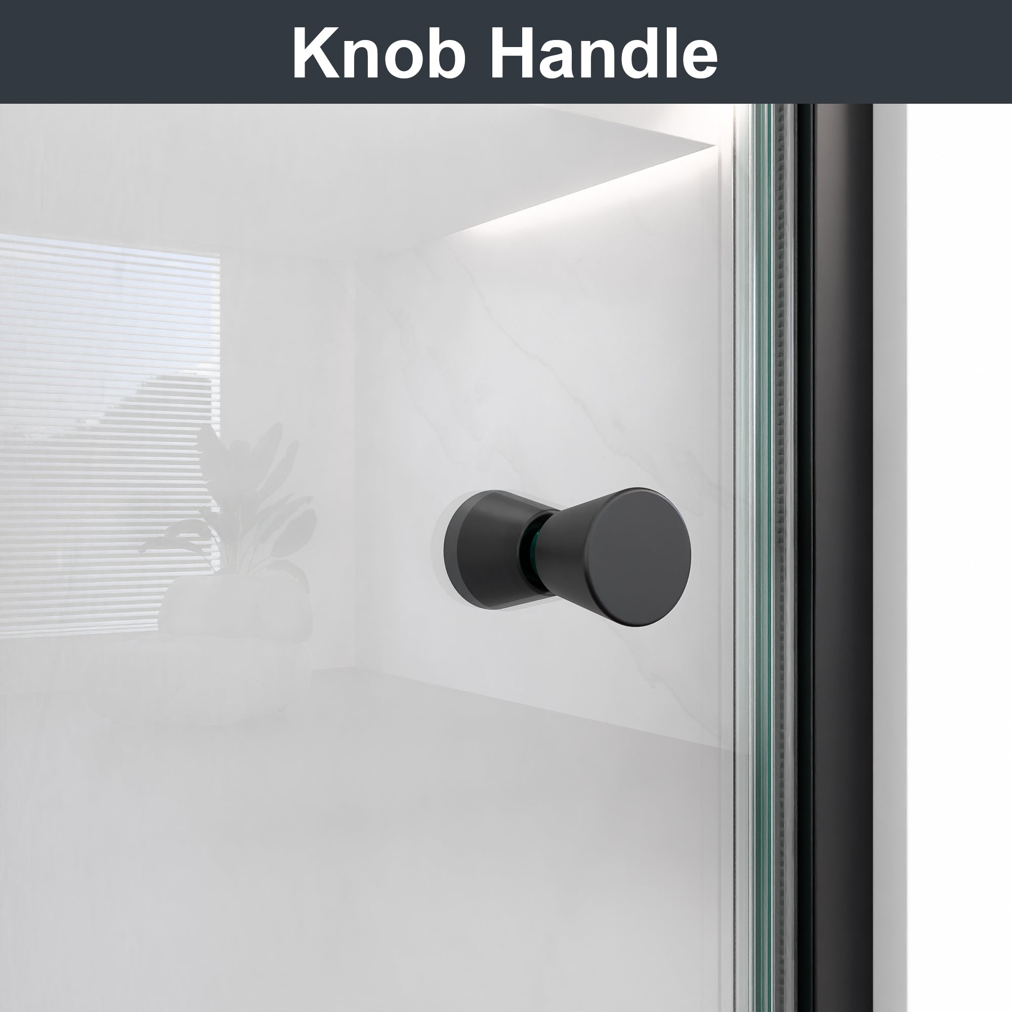 32"W x 72"H Frameless Circular Pivot Shower Door in Matte Black by HouseOfZazla