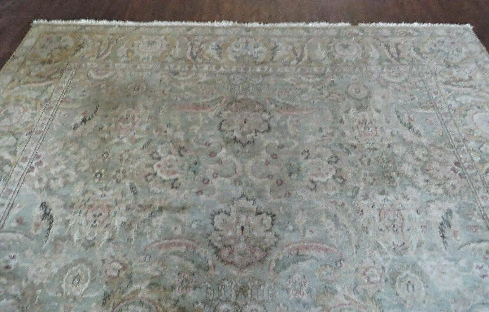 8' X 10' Vintage Handmade India Floral Oriental Top Quality Jaipur Tea Wash by Jewel Rugs