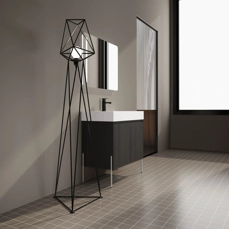 Freestanding Bathroom Vanity With Resin Sink And Storage Cabinet by HouseOfZazla