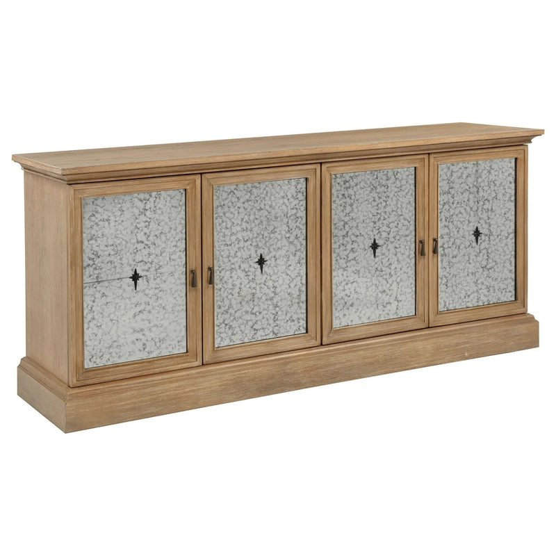 Brockway 4-door Dining Sideboard Buffet Cabinet Barley Brown by Unique Piece Furniture
