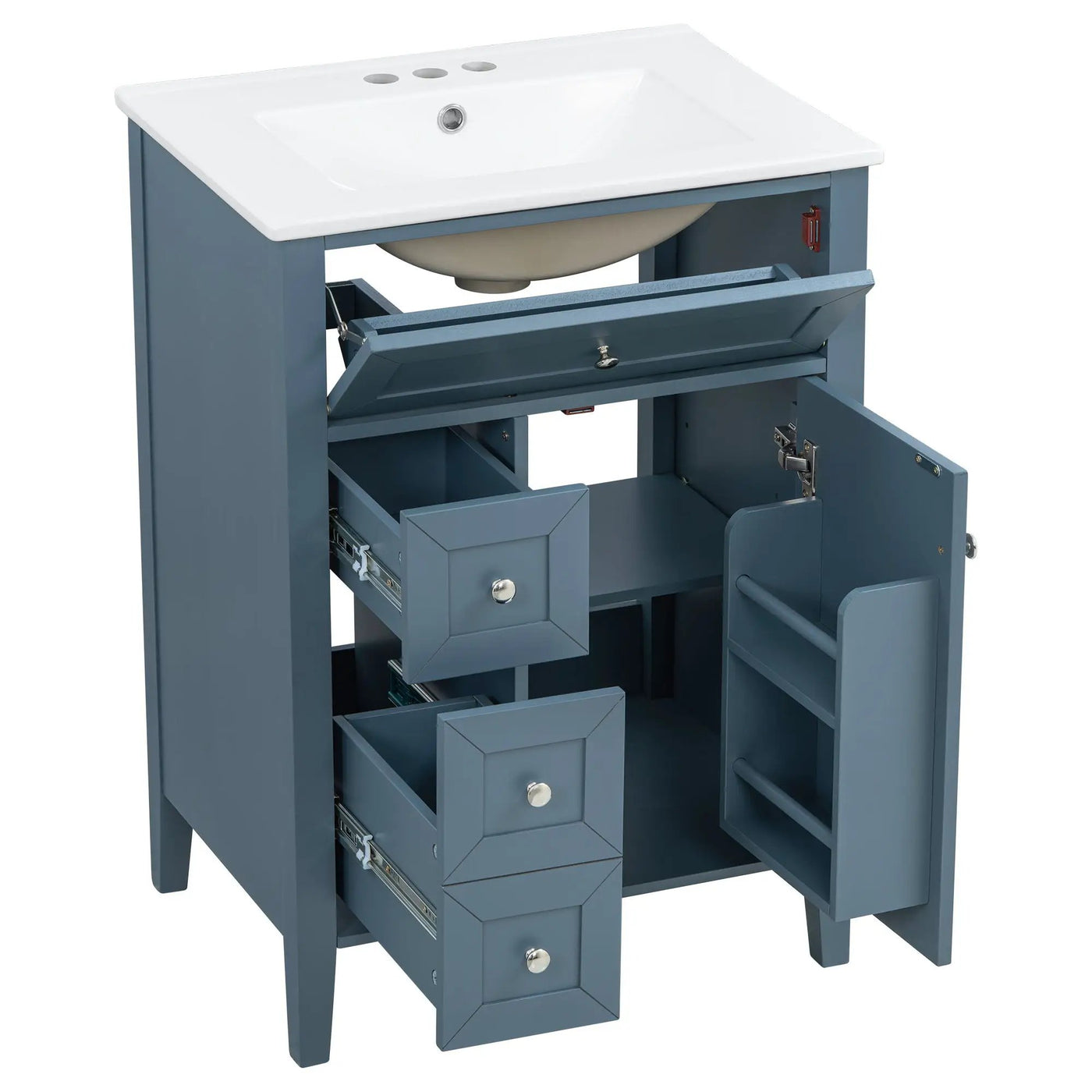 Bathroom Vanity With Sink, Soft Closing Cabinet by HouseOfZazla