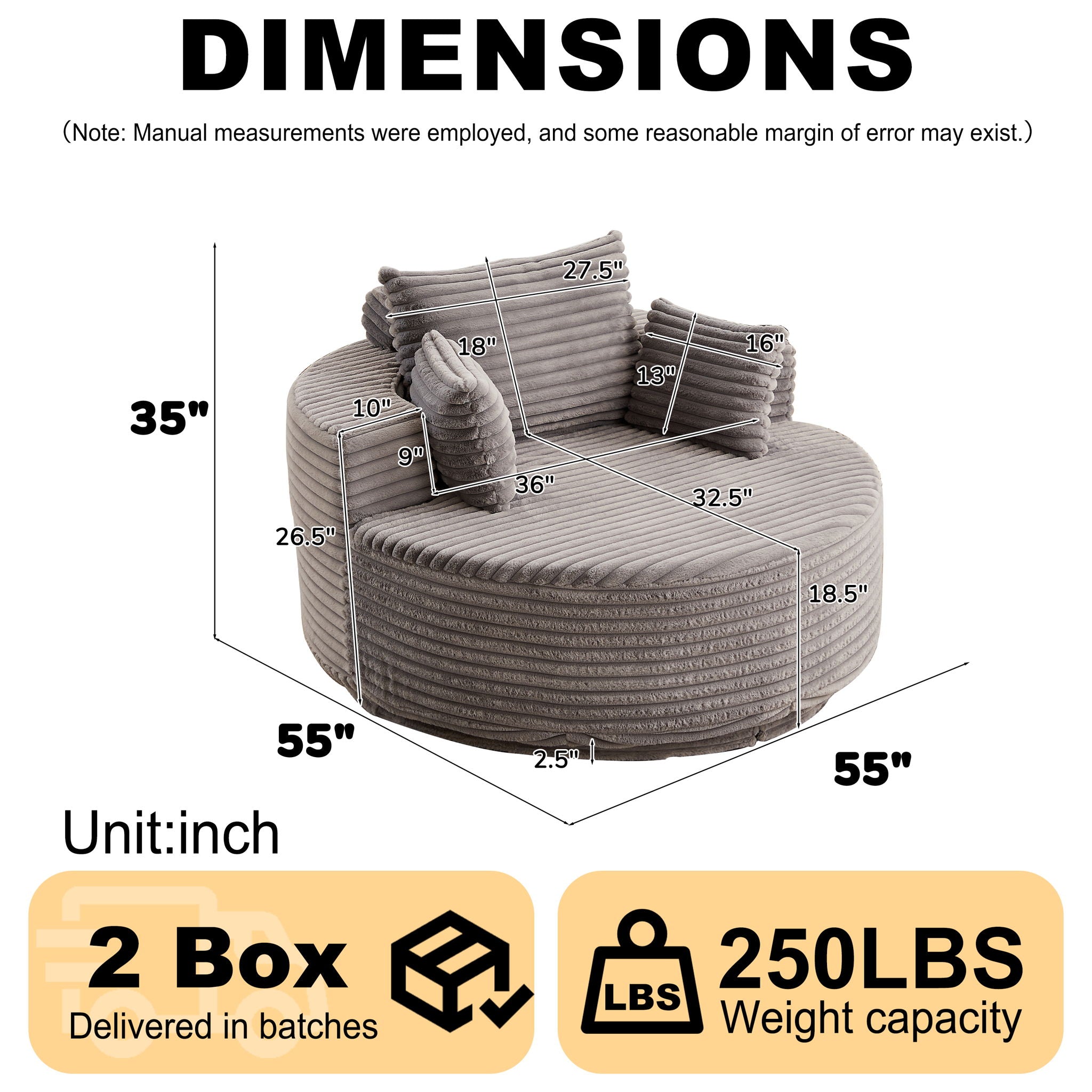 Single Sofa, Sleeper Chair For Living Room by HouseOfZazla