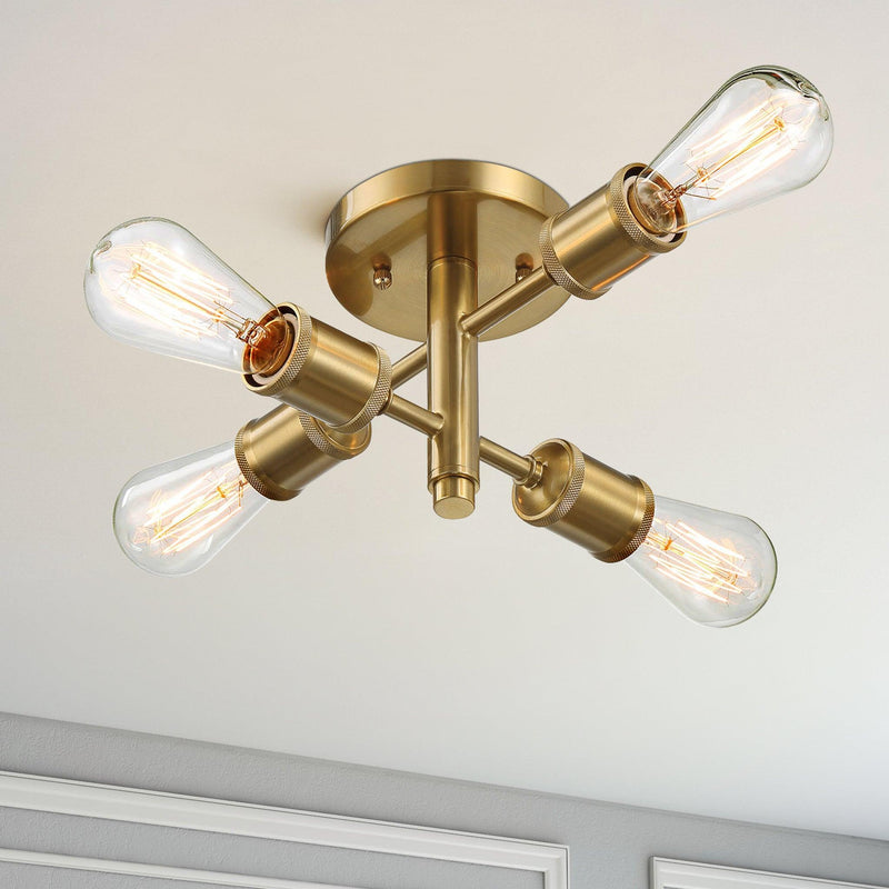 Ephemeral - 4 Lights Semi Flush Mount Ceiling Pendant, photo 6 of 7