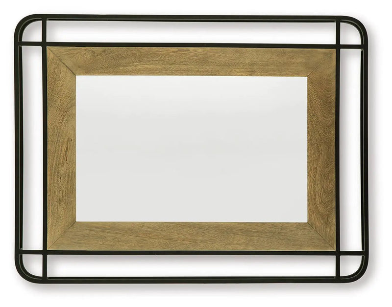 Beelman - Accent Mirror - Black / Brown by Unique Piece Furniture