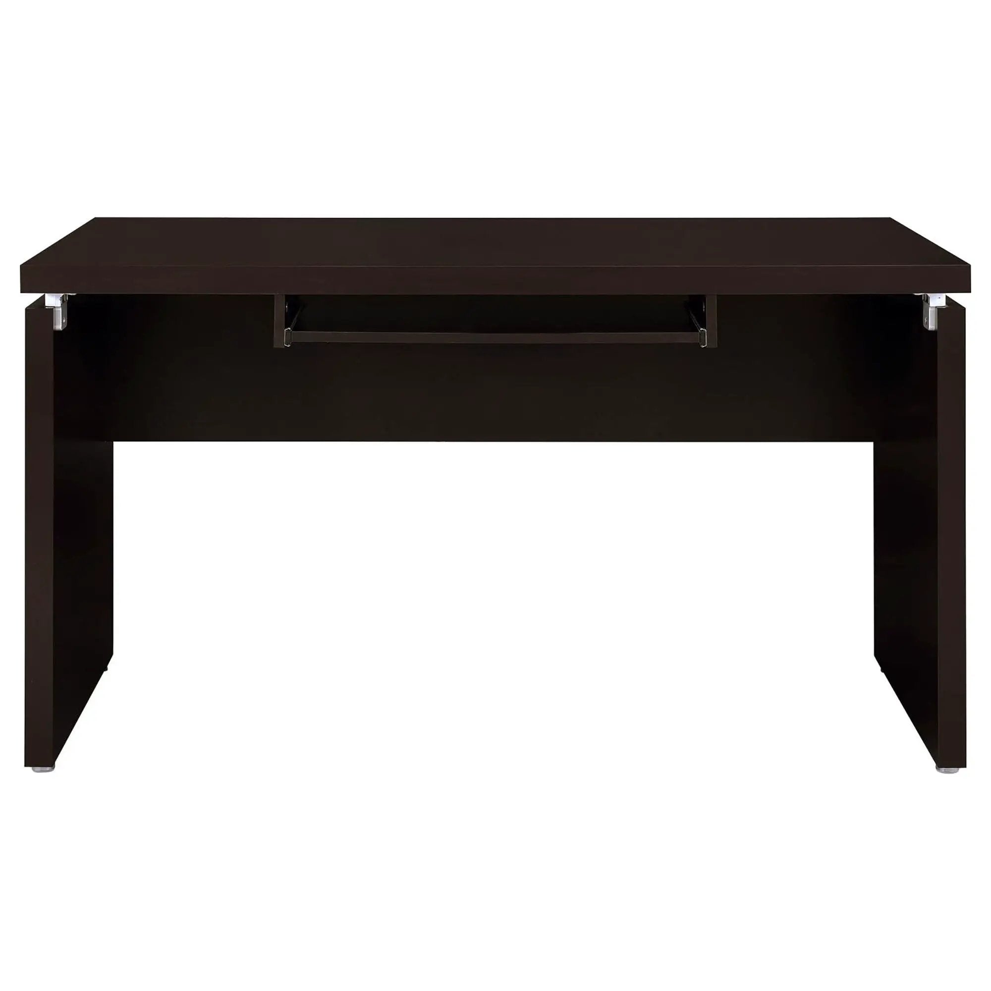 Floating - Top Computer Desk With Pullout Keyboard Shelf - Brown by HouseOfZazla