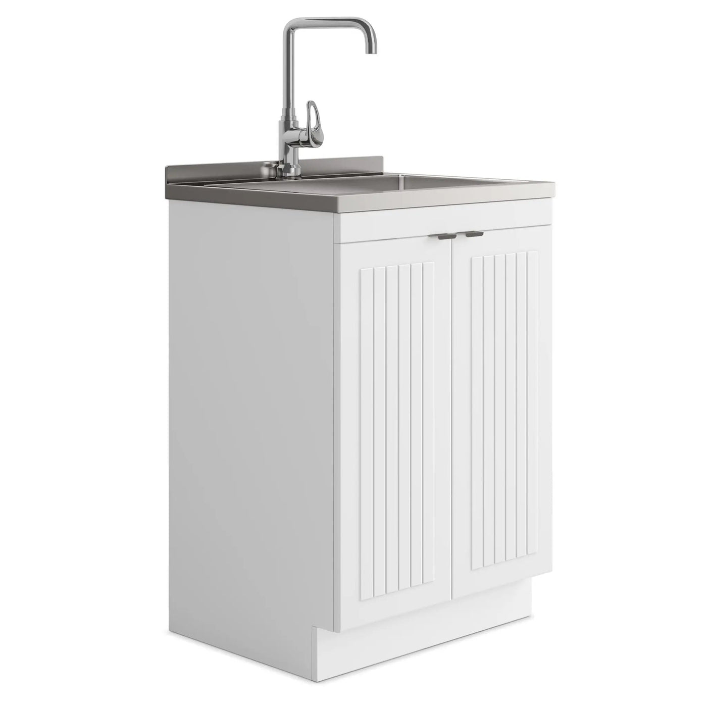 Murphy - Laundry Cabinet & Faucet And Stainless Steel Sink by HouseOfZazla