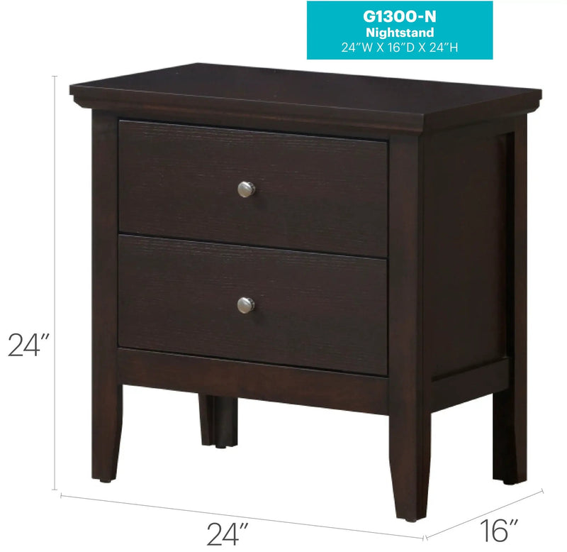 English Dovetailed Drawers Nightstand by Unique Piece Furniture