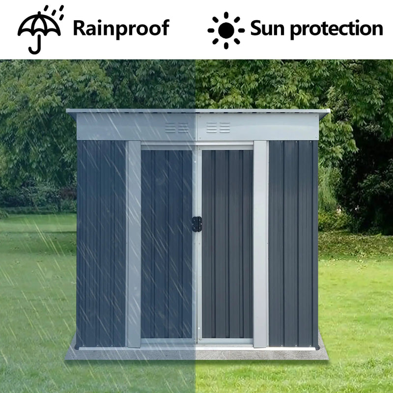 Outdoor Storage Sheds 6FTx4FT Pent Roof by HouseOfZazla