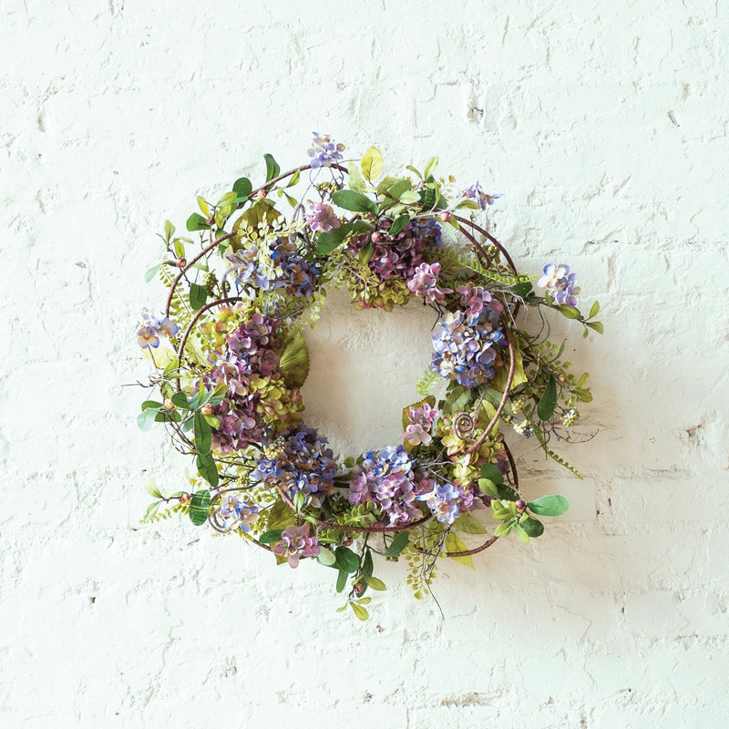 Hydrangea Floral Wreath 22"D, photo 2 of 2