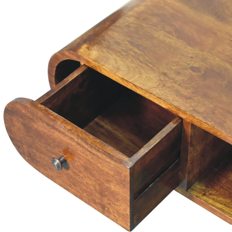 Solid Wood Circular TV Unit by Unique Piece Furniture