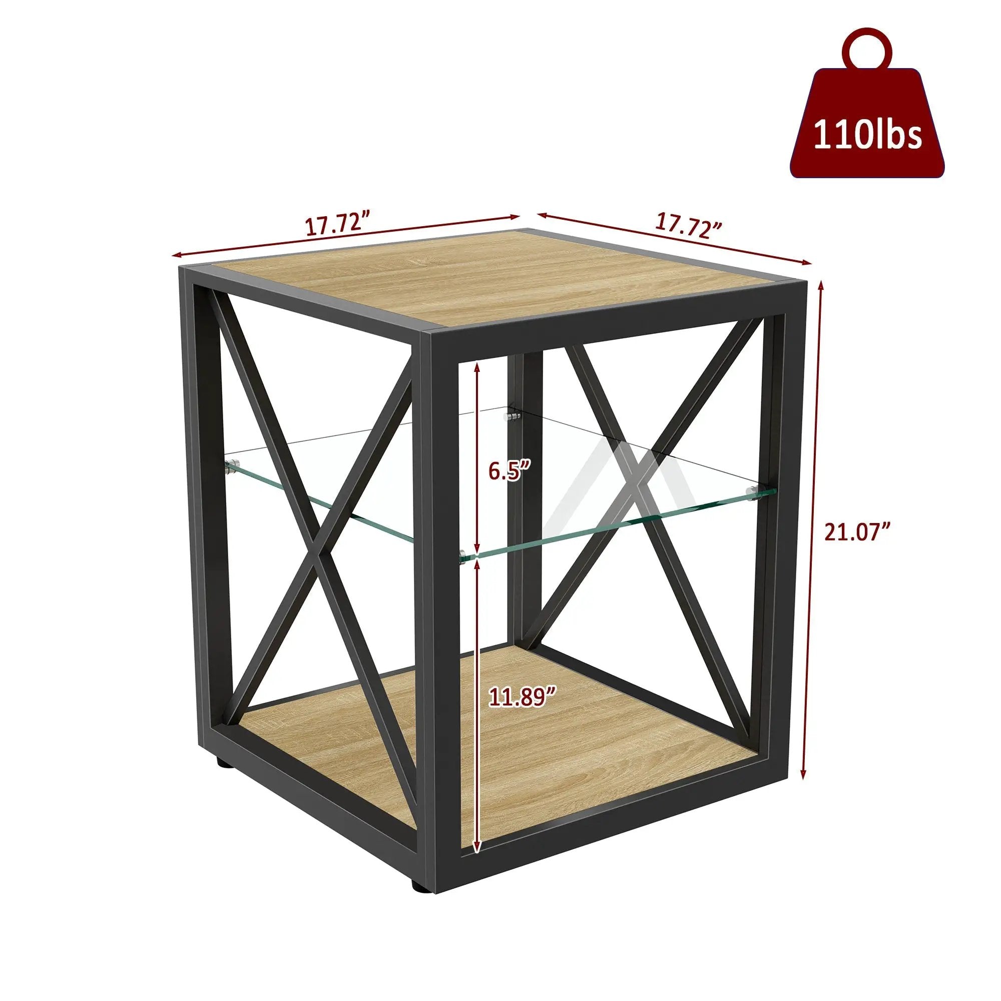 1 Piece Modern End Table Nightstand for Bedroom & Living Room by HouseOfZazla