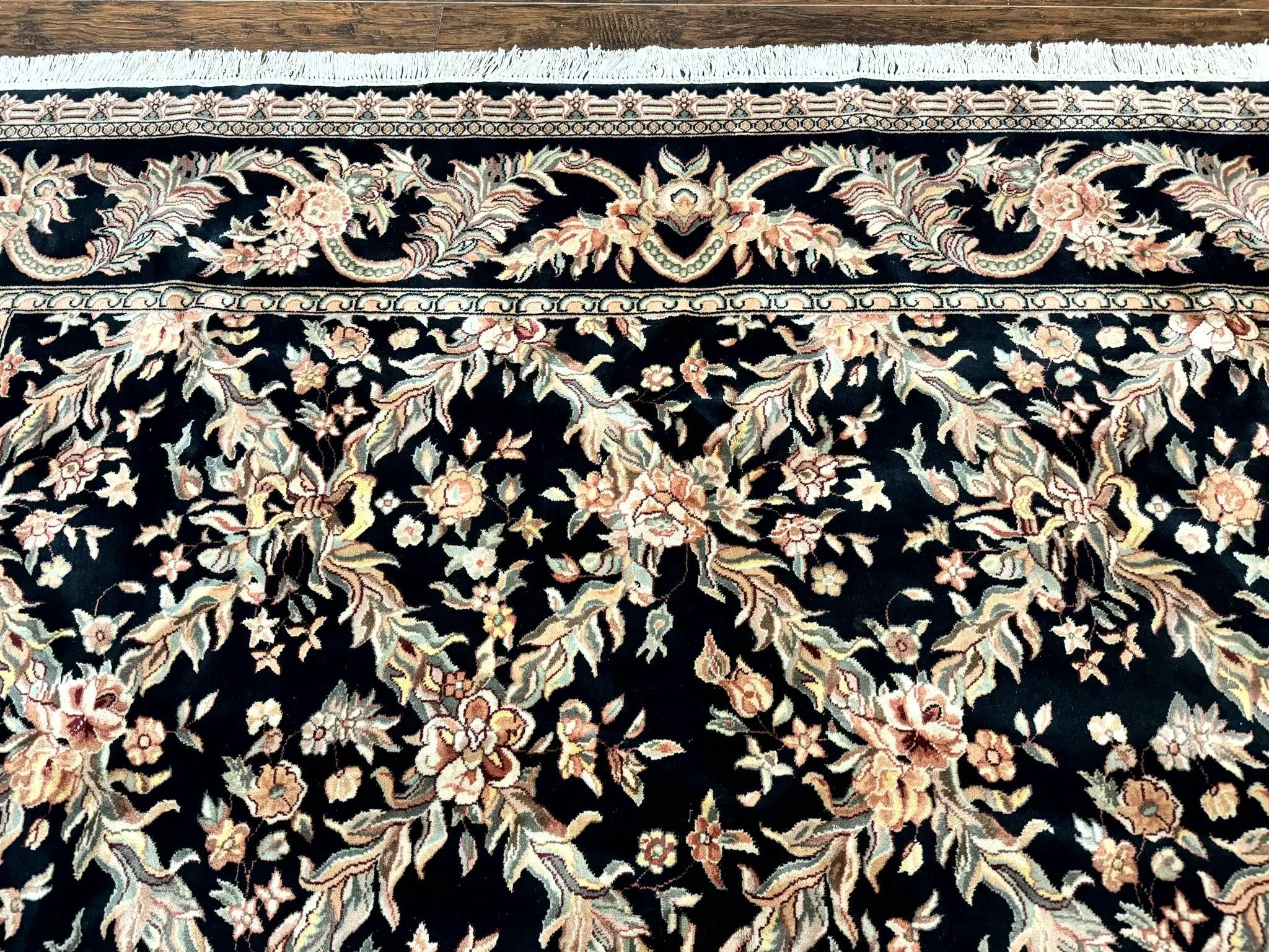 Pak Persian Rug 8x10, Black, Handmade by Jewel Rugs