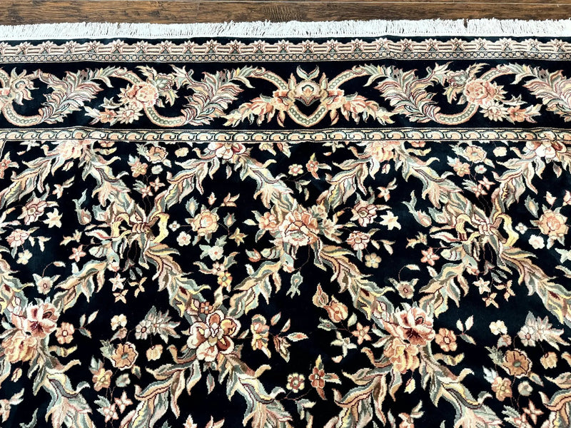Pak Persian Rug 8x10, Black, Handmade by Jewel Rugs