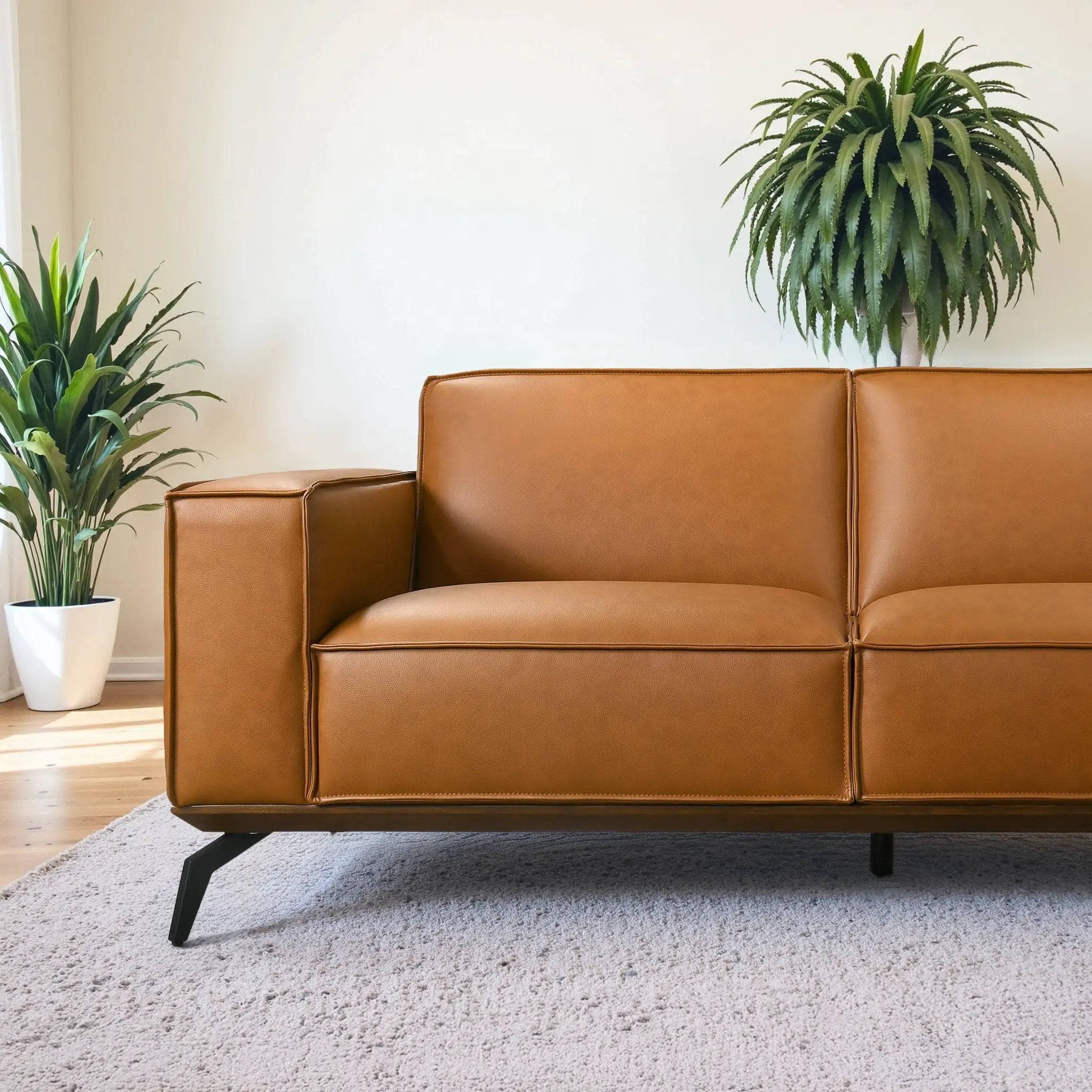 Brenham Easy Clean Modern Right Sectional Sofa & Chaise by HouseOfZazla