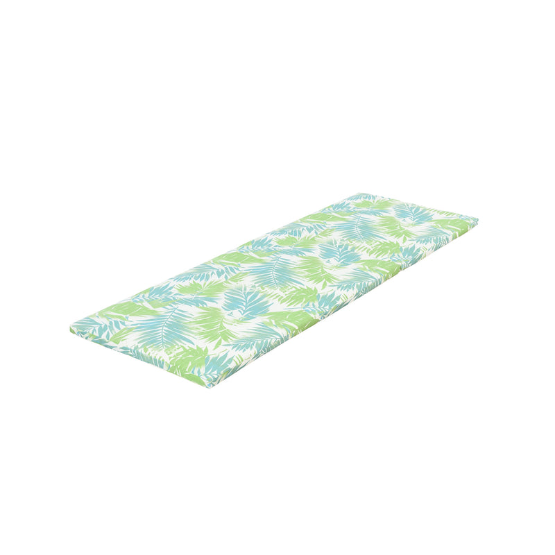 2" Thick Floral Chaise Lounge Cushion in Leaf Coconut by HouseOfZazla