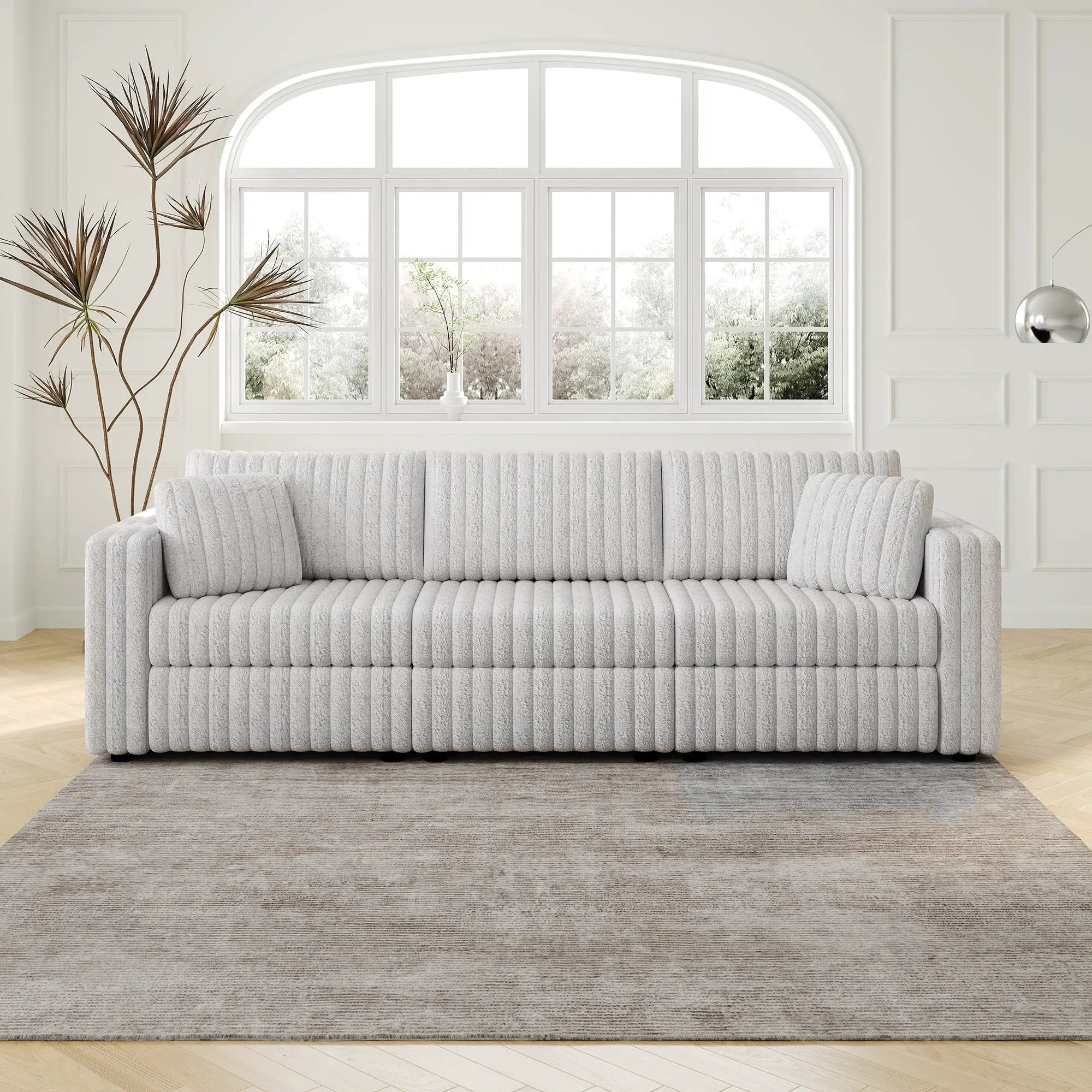 106.3" Soft Modular 3-Person Sofa by HouseOfZazla
