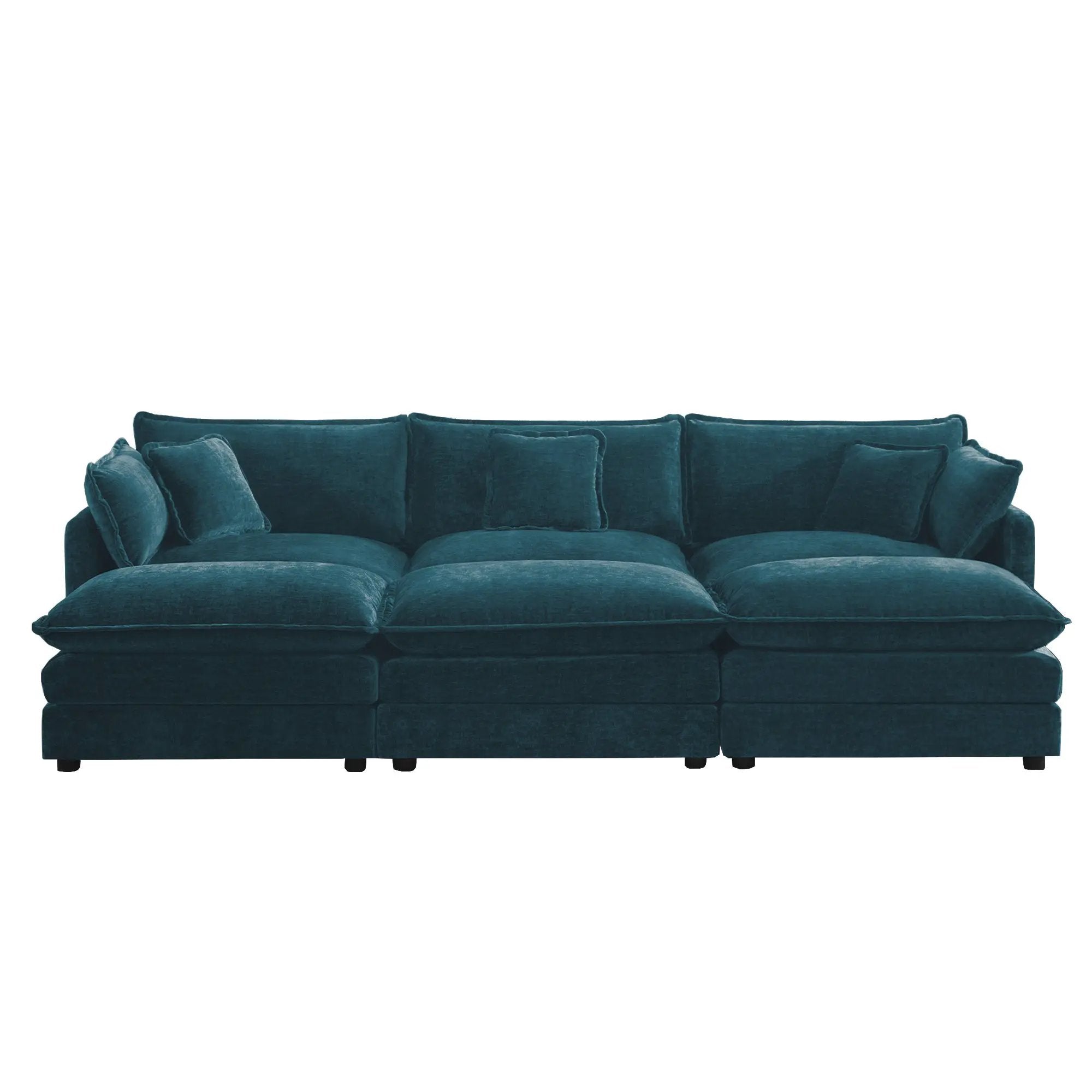 Comfortable Deep Seat Reversible Modular 3 Seater Sectional Sofa by HouseOfZazla