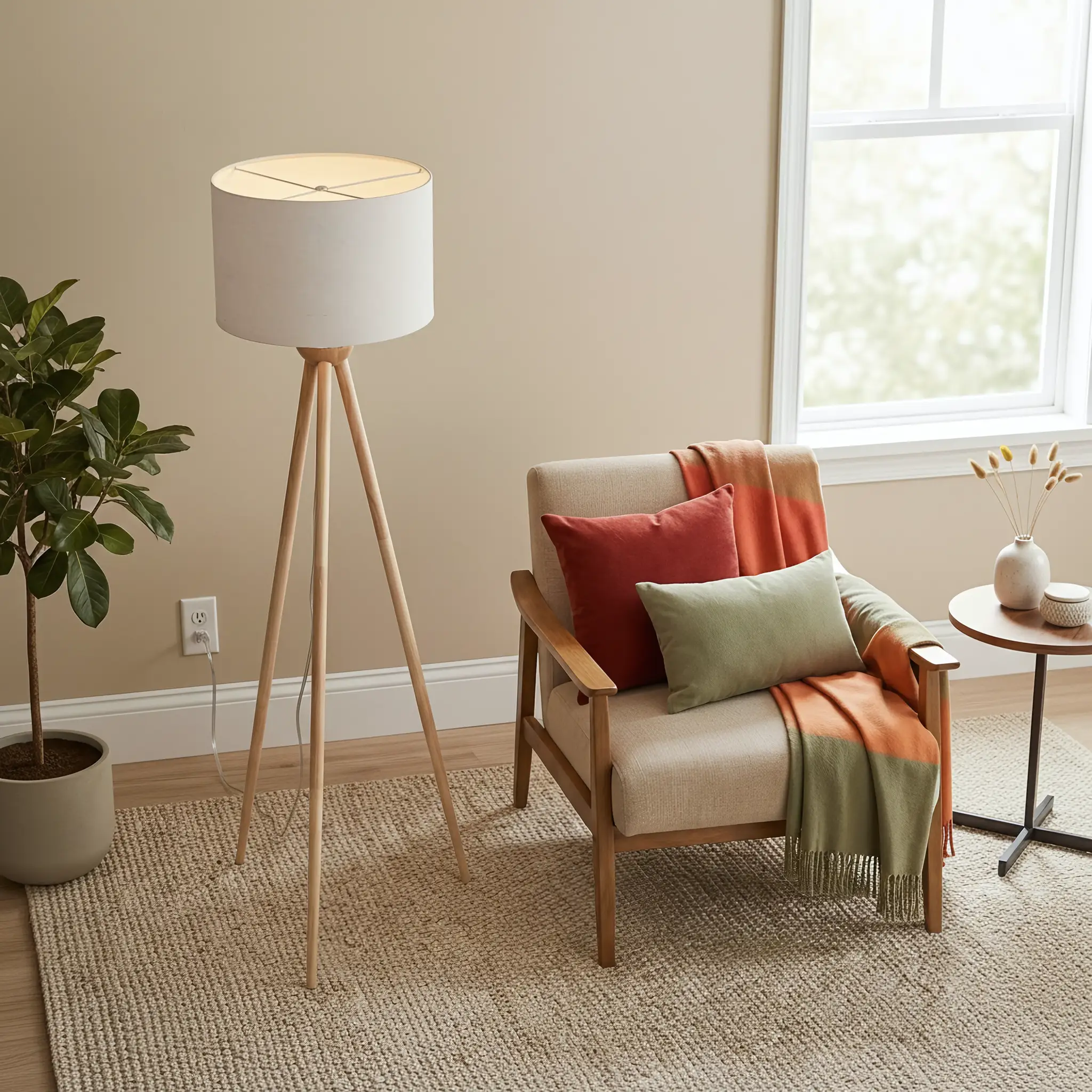 Tall Corner Floor Lamp by HouseOfZazla