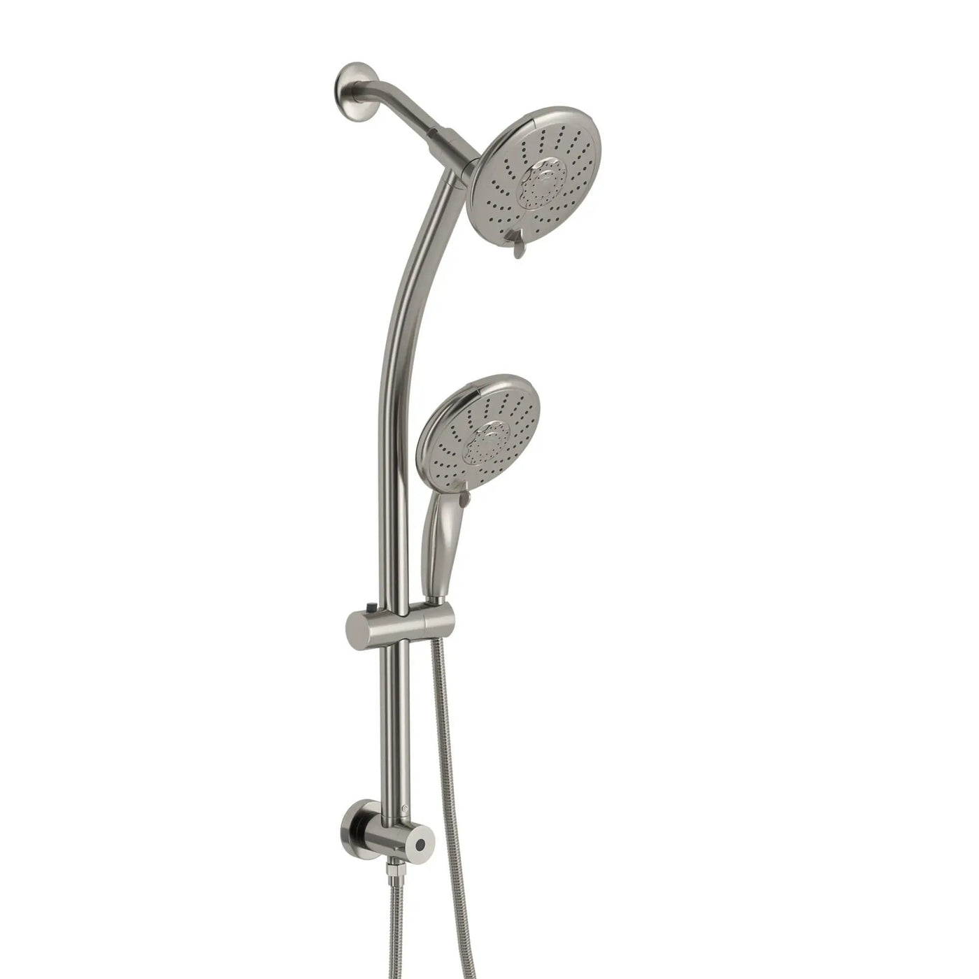 Dual Shower Head With Adjustable Slide Bar And Multi Function Settings by HouseOfZazla