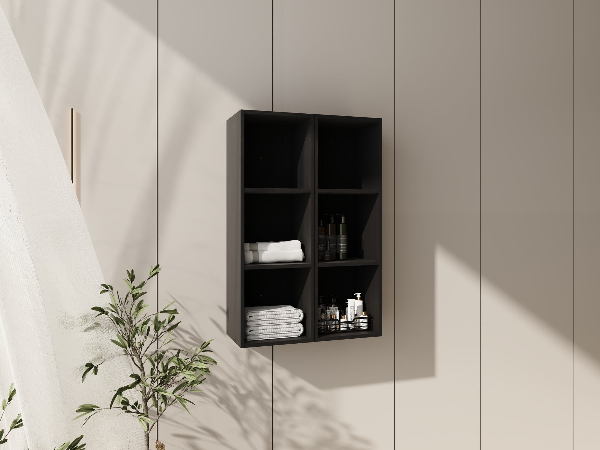 24 Inch Wall Mounted Storage Shelves Combination by HouseOfZazla